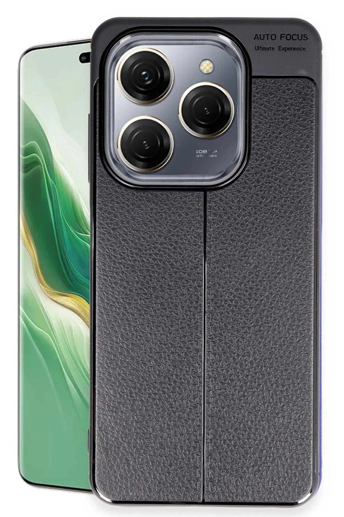 Tecno Spark 20 Pro Kılıf Auto Focus Kapak - Siyah-(5796)