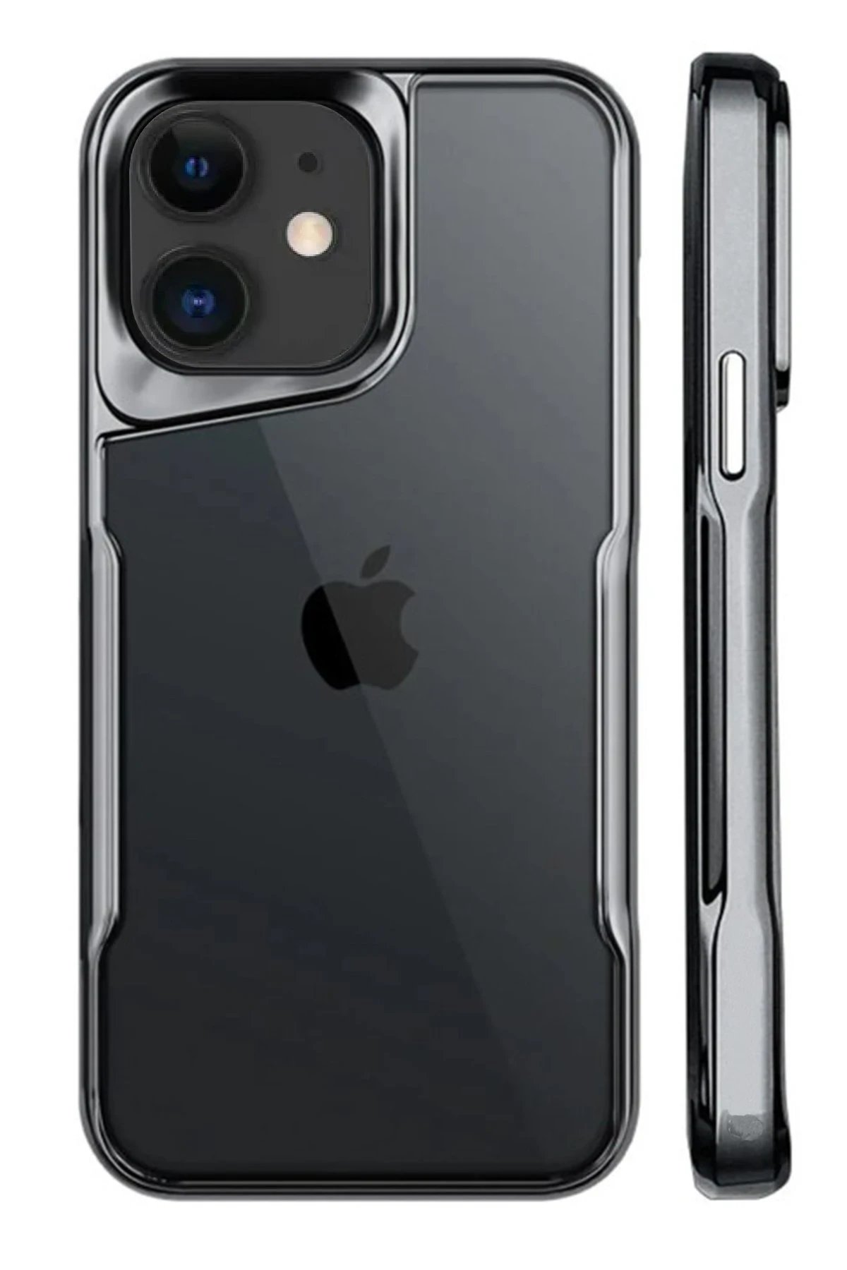 iPhone 11 Kılıf Boyi Silikon Kapak - Titan Gri-(5796)