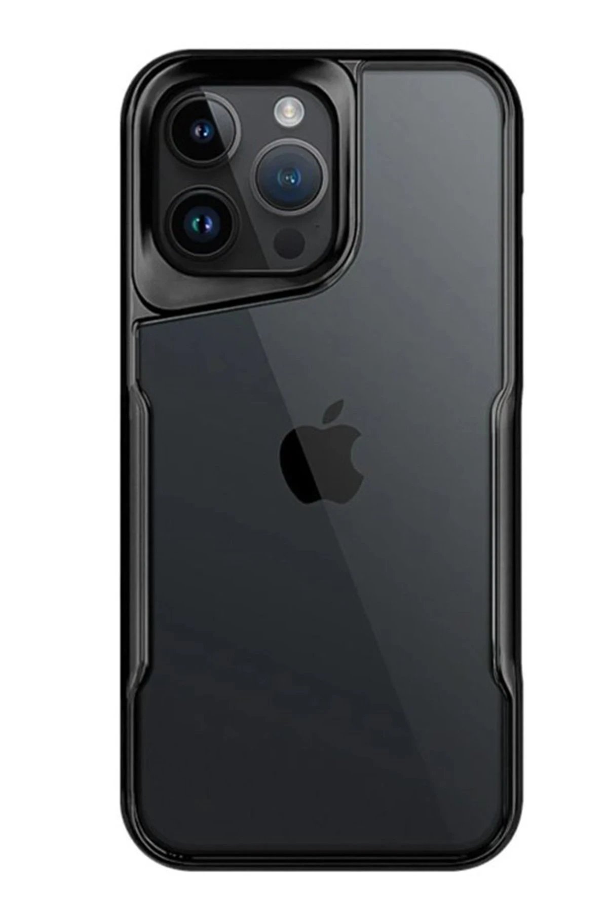 iPhone 15 Pro Kılıf Boyi Silikon Kapak - Siyah-(5796)