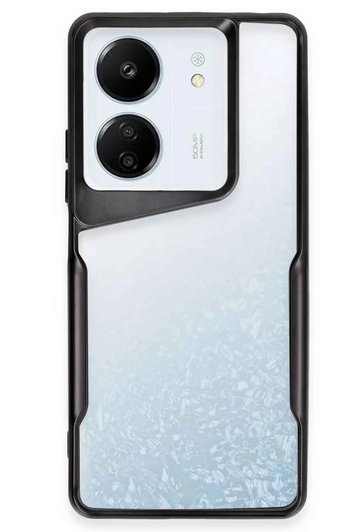 Xiaomi Redmi 13C Kılıf Boyi Silikon Kapak - Siyah-(5796)
