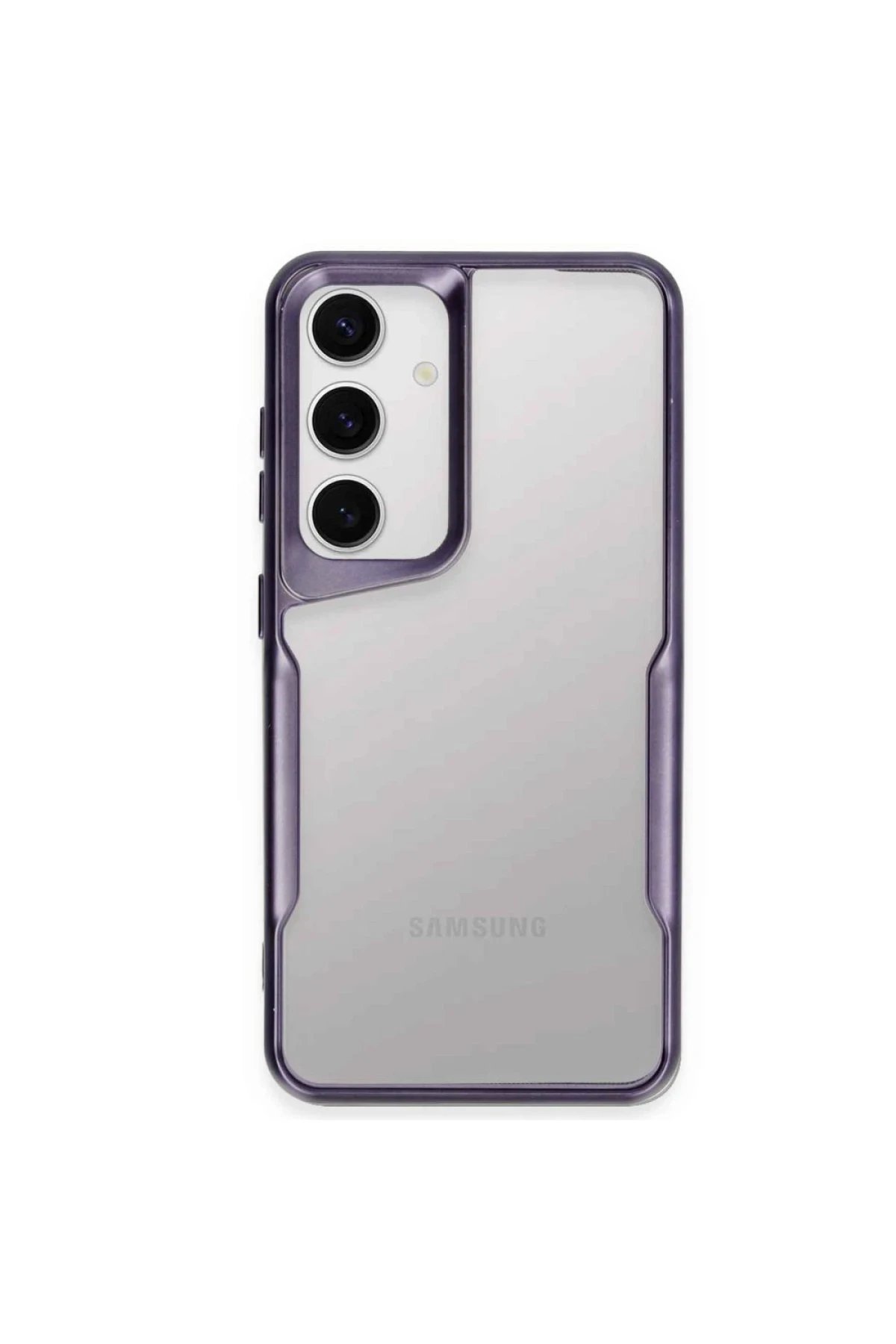 Samsung Galaxy A24 4G Kılıf Boyi Silikon Kapak - Derin Mor-(5796)