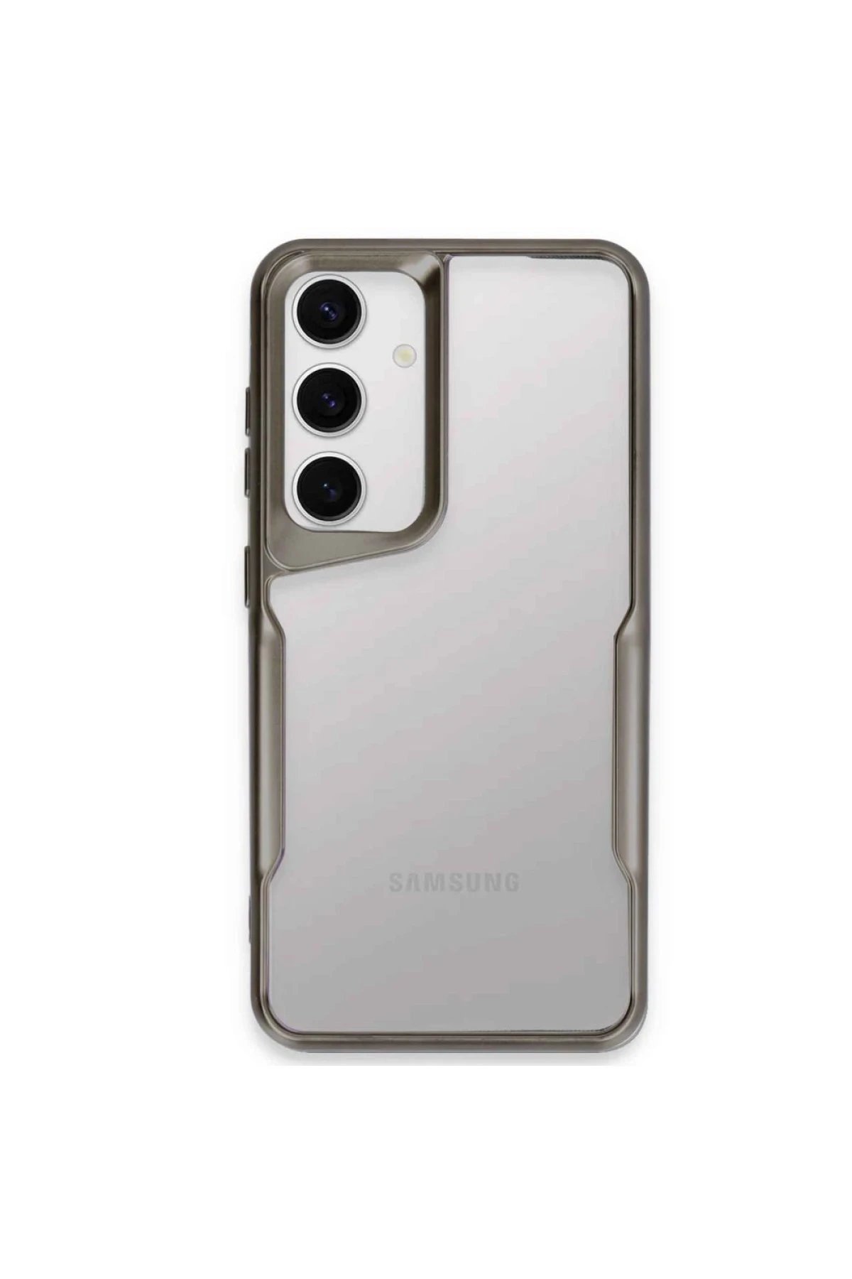Samsung Galaxy A35 5G Kılıf Boyi Silikon Kapak - Titan Gri-(5796)