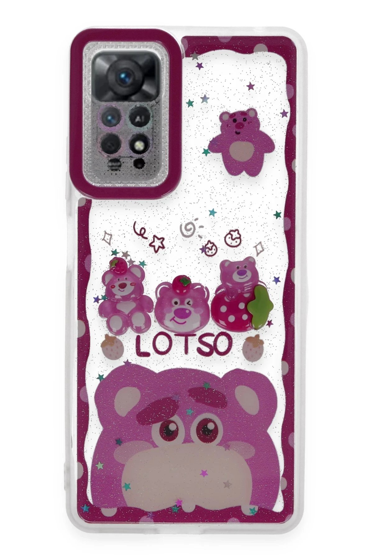 Xiaomi Redmi Note 12 Pro 4G Kılıf Sweet Desenli Silikon Kapak - Pembe-(5796)