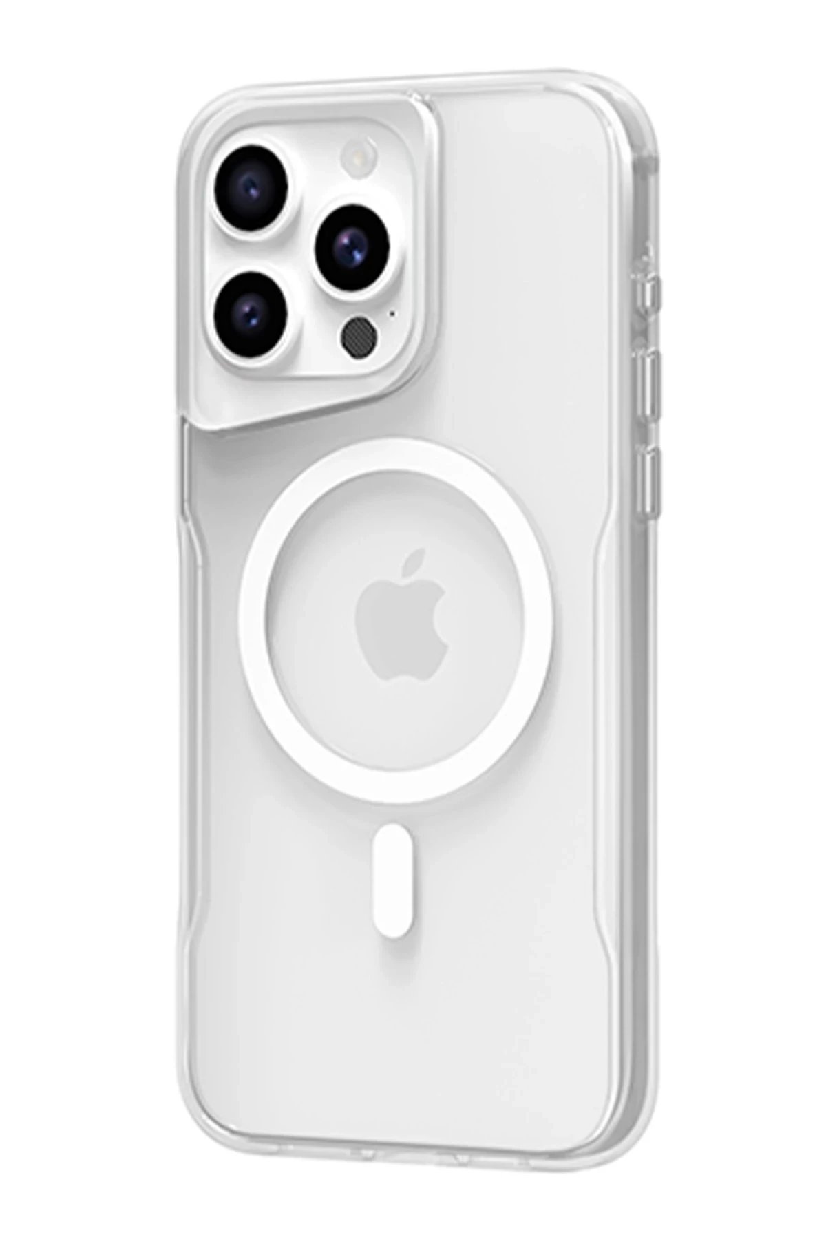 iPhone 14 Pro Kılıf PC Poso Magsafe Kapak - Şeffaf-(5796)