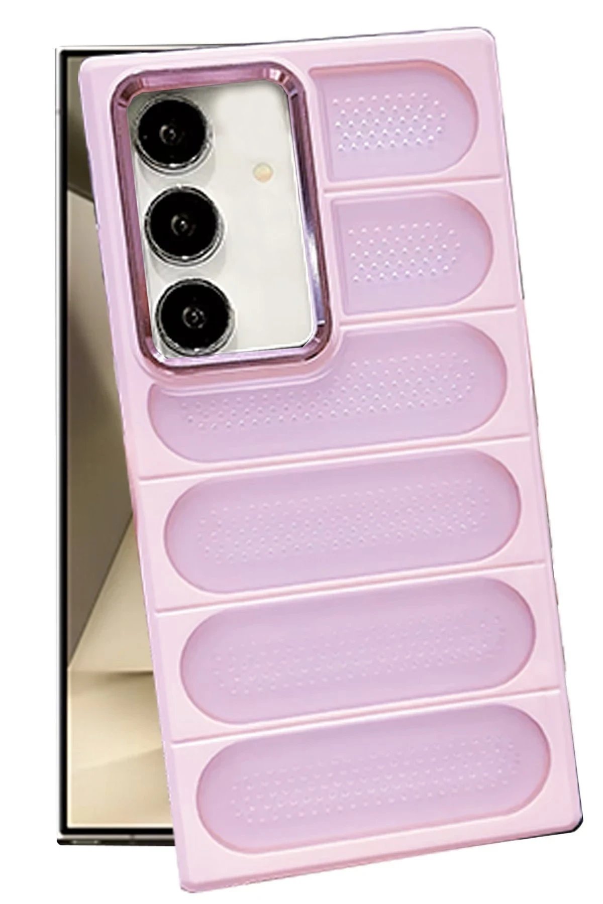 Samsung Galaxy S24 Plus Kılıf Airmax Silikon Kapak - Pembe-(5796)