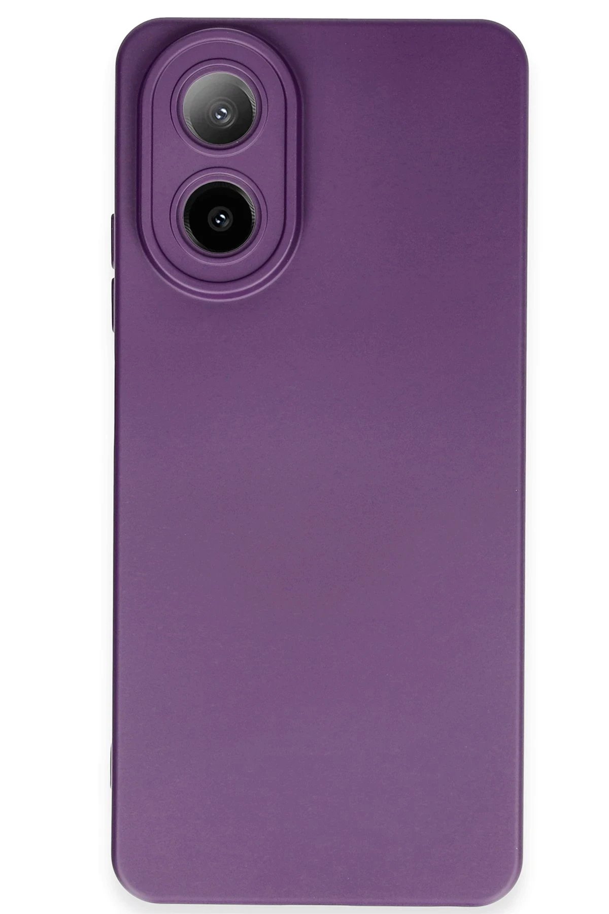 Oppo A38 Kılıf Nano içi Kadife Silikon - Mor-(5796)