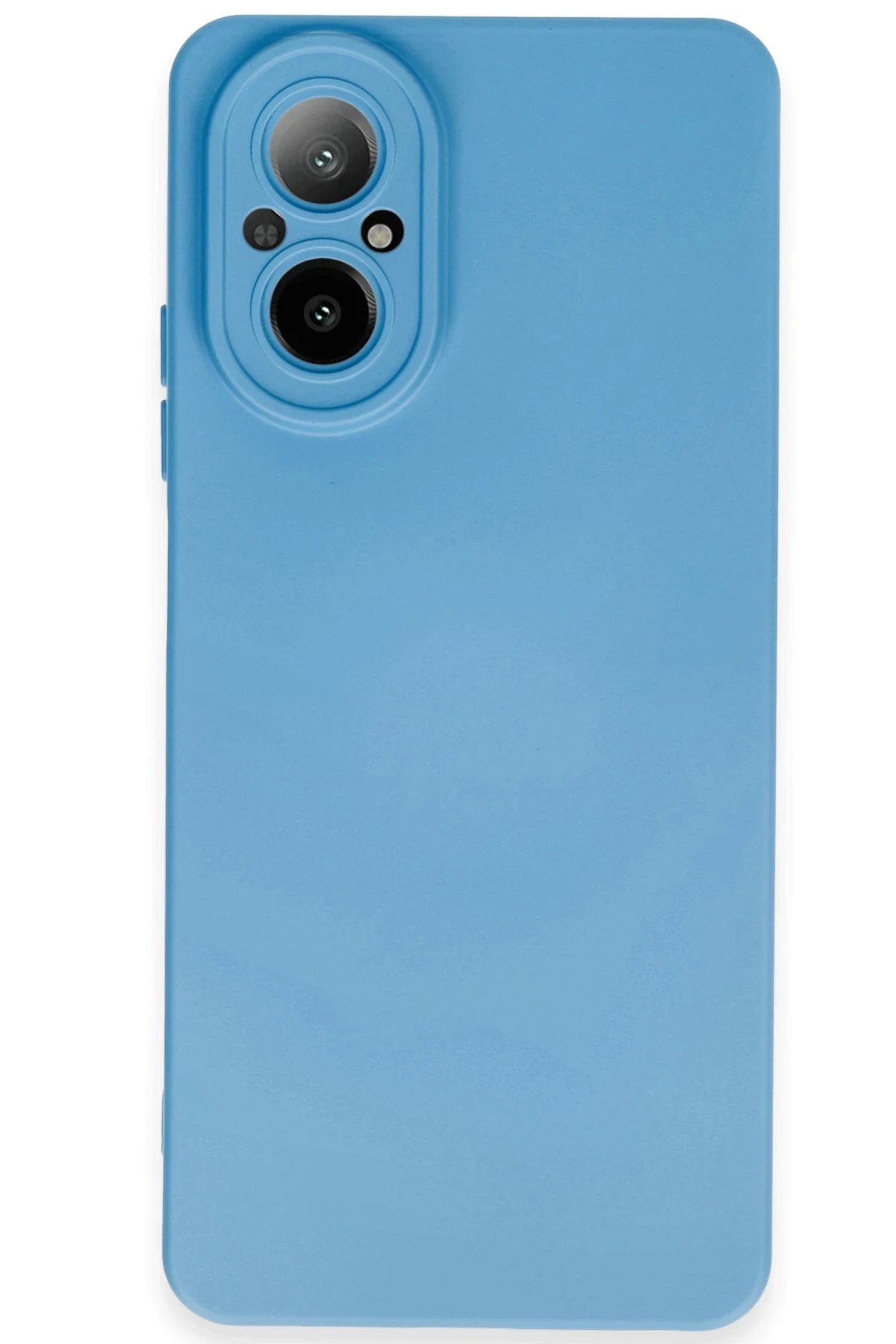Realme 12 Lite Kılıf Nano içi Kadife Silikon - Mavi-(5796)