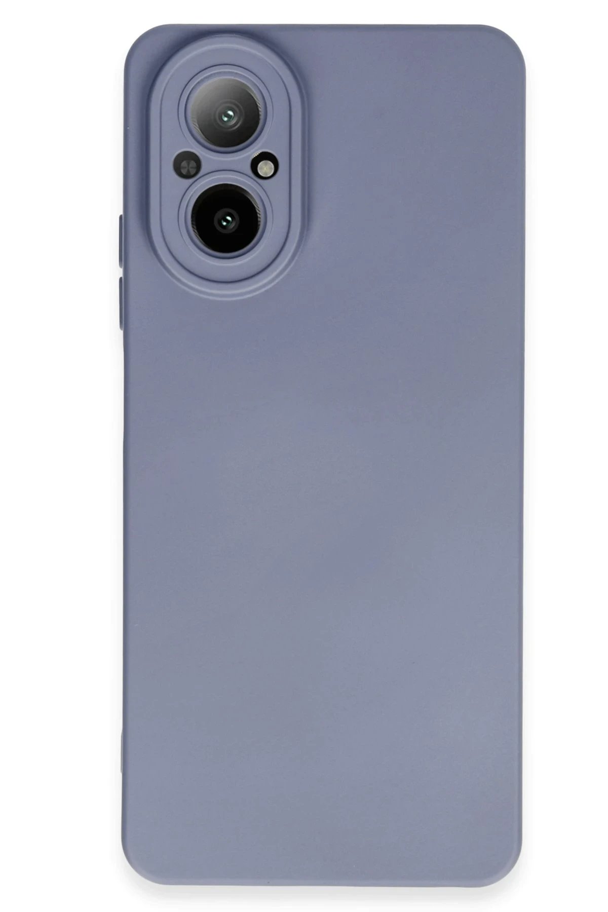 Realme 12 Lite Kılıf Nano içi Kadife Silikon - Gri-(5796)