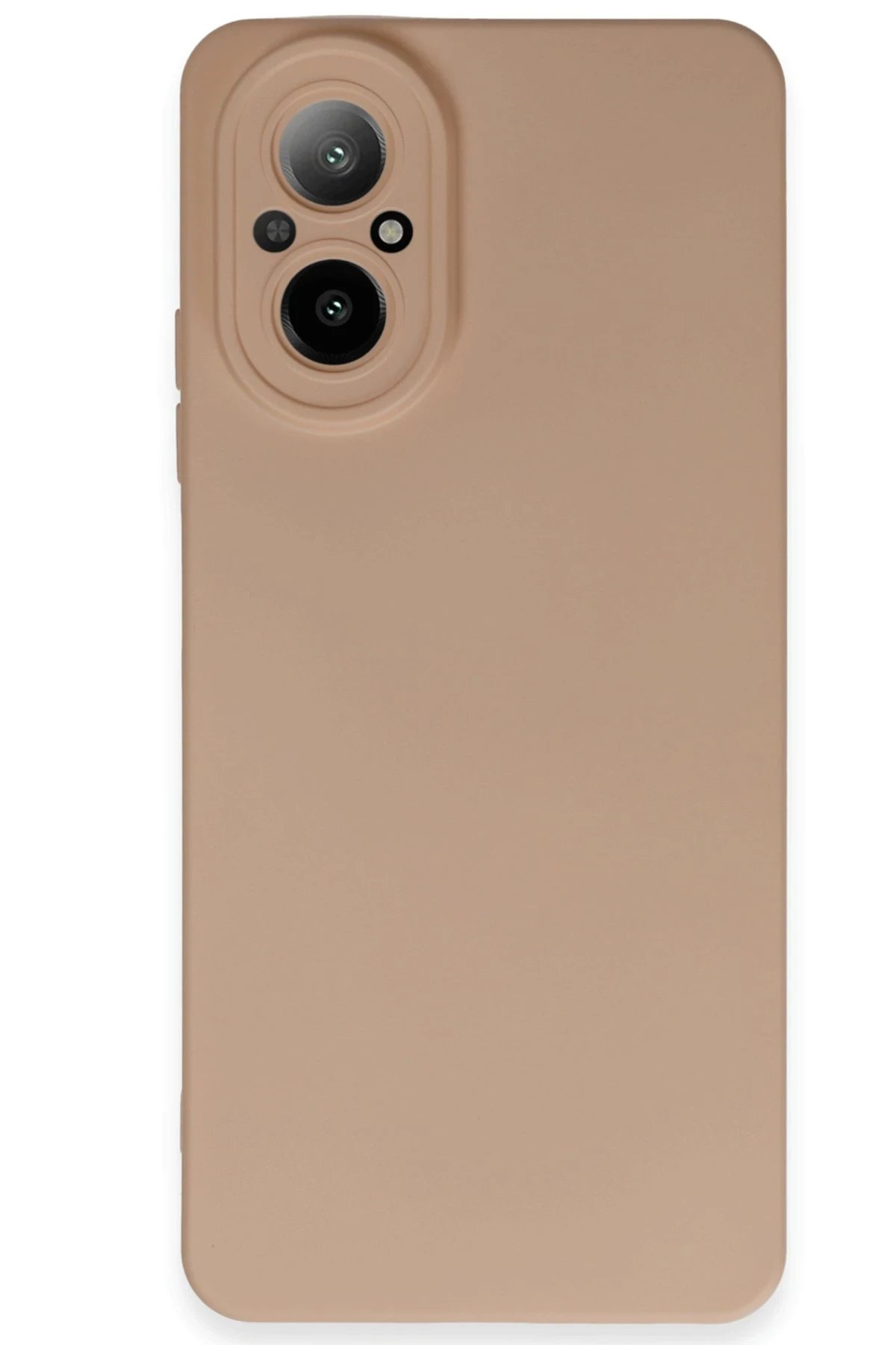 Realme 12 Lite Kılıf Nano içi Kadife Silikon - Pudra-(5796)