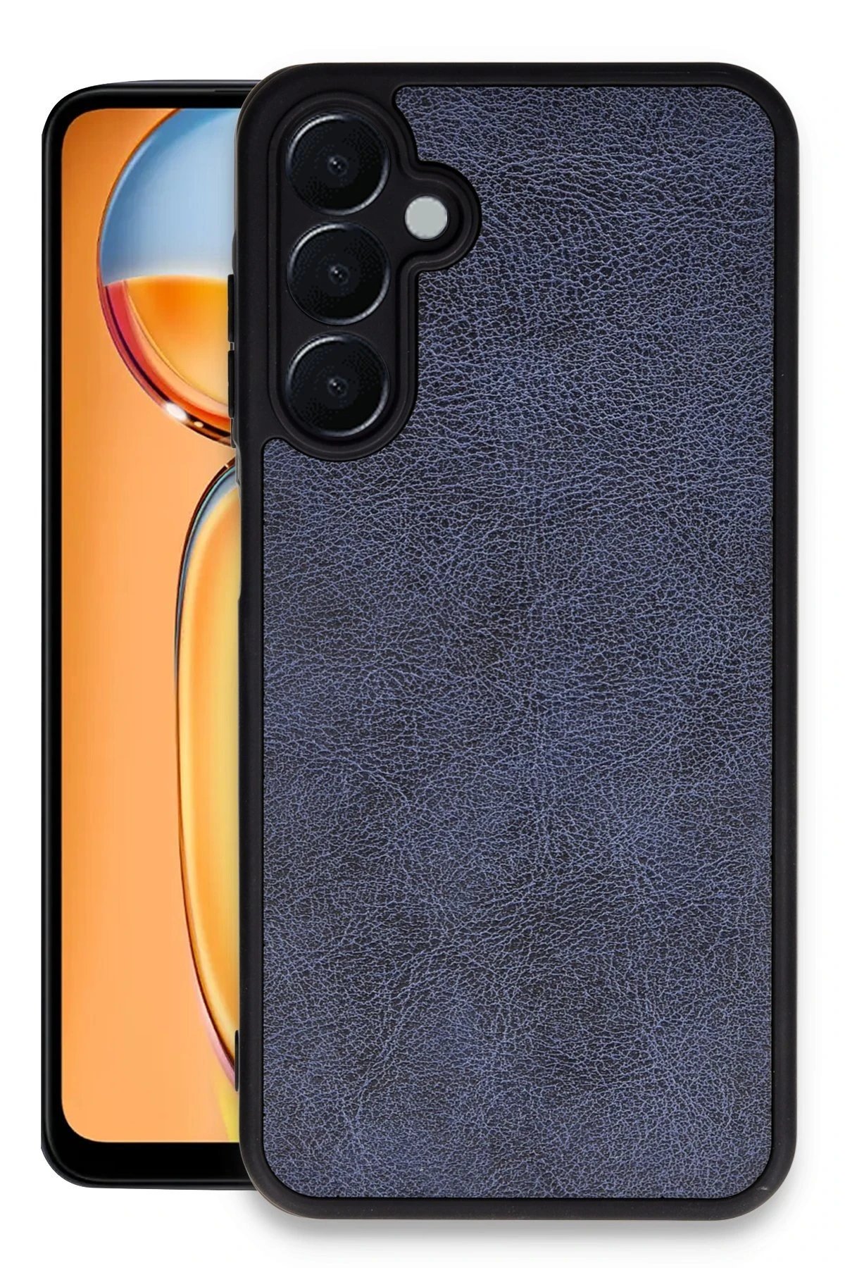 Samsung Galaxy A05S Kılıf Aras Deri Kapak - Lacivert-(5796)