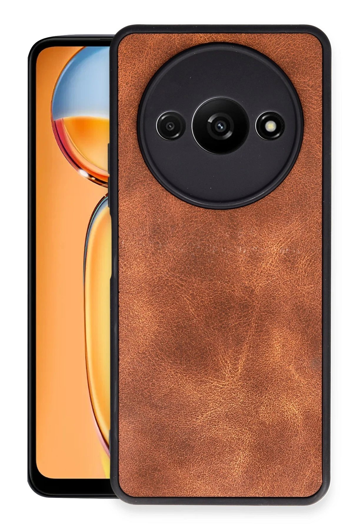 Xiaomi Redmi A3 4G Kılıf Aras Deri Kapak - Taba-(5796)