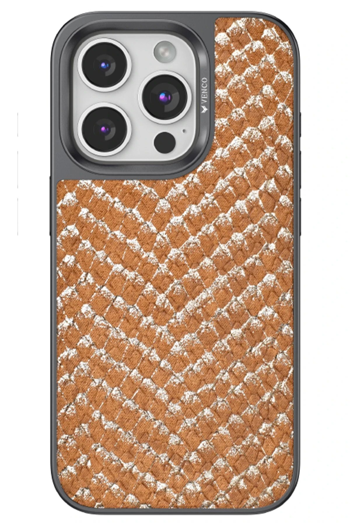 iPhone 15 Pro Viper Kapak - Kahverengi-(5796)