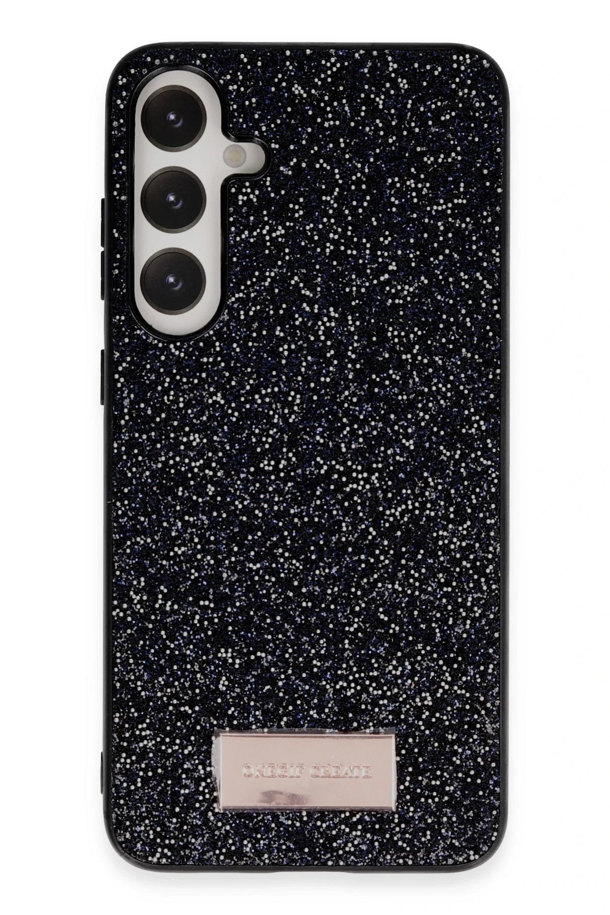 Samsung Galaxy S23 Bright Simli Kapak - Siyah-(5796)