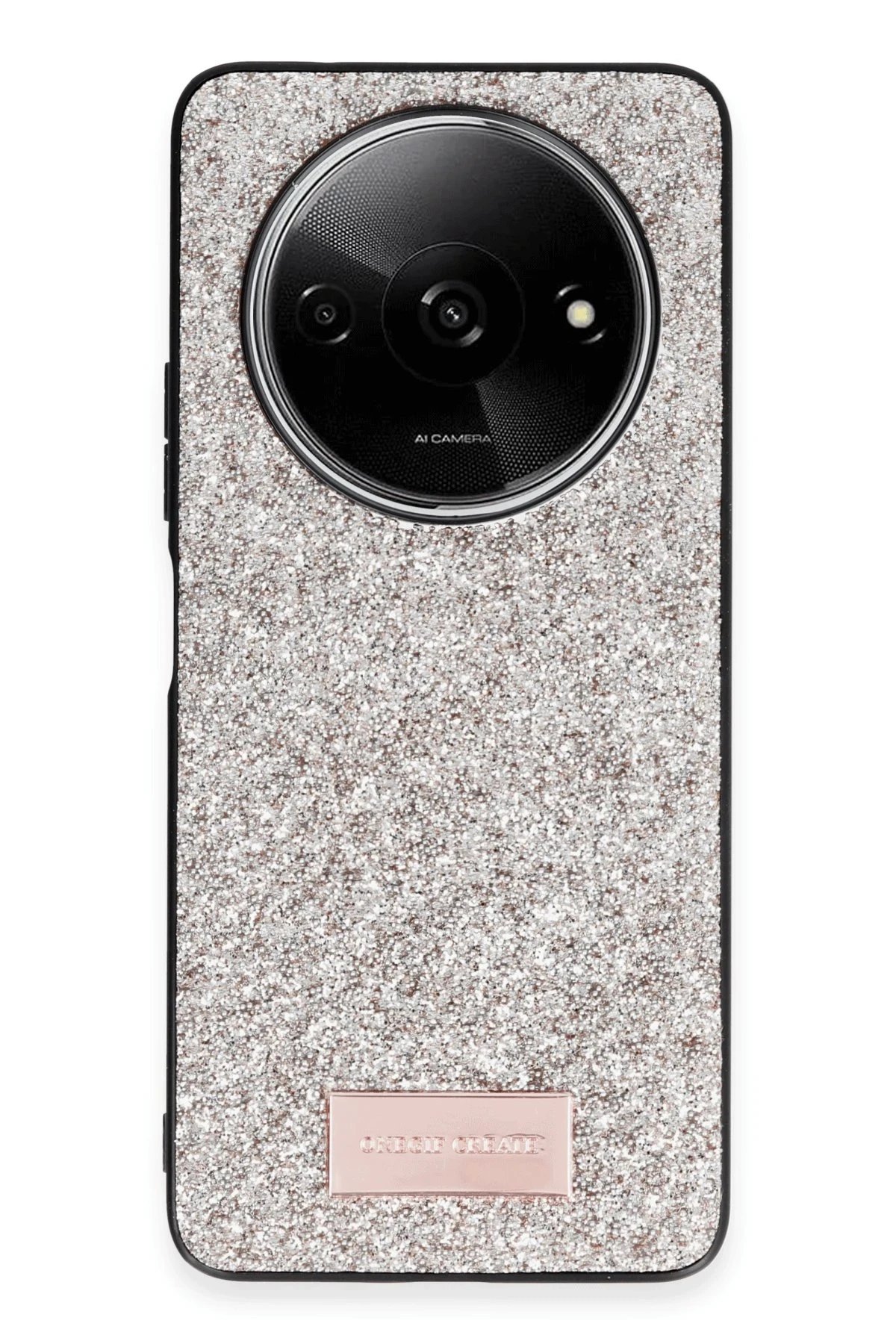 Xiaomi Redmi A3 4G Bright Simli Kapak - Gold-(5796)