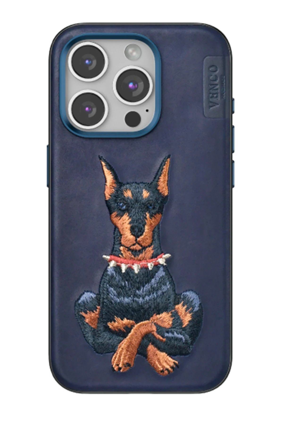 iPhone 14 Pro Max Perma Desenli Kapak - Lacivert-(5796)