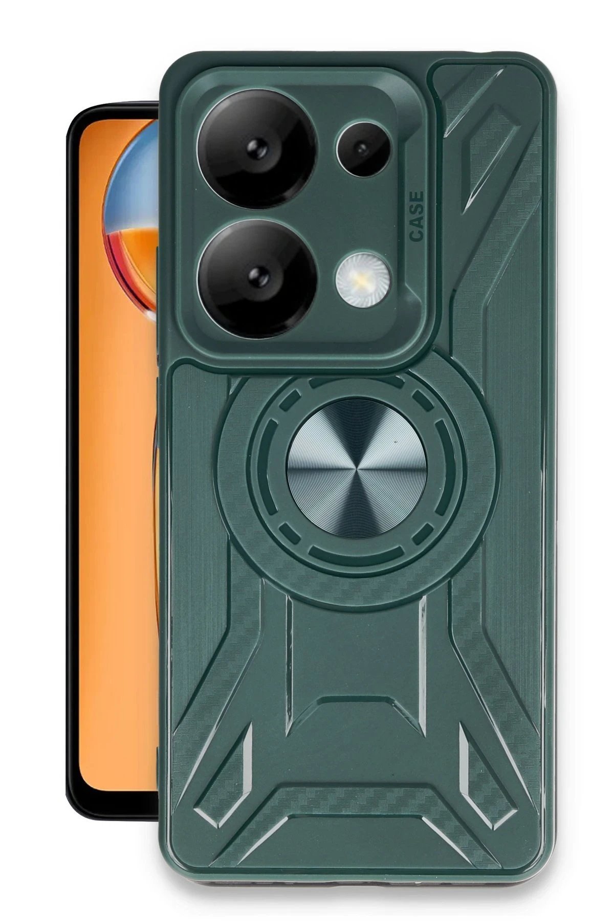 Xiaomi Redmi Note 13 Pro 4G Kılıf Lincoln Silikon - Koyu Yeşil-(5796)