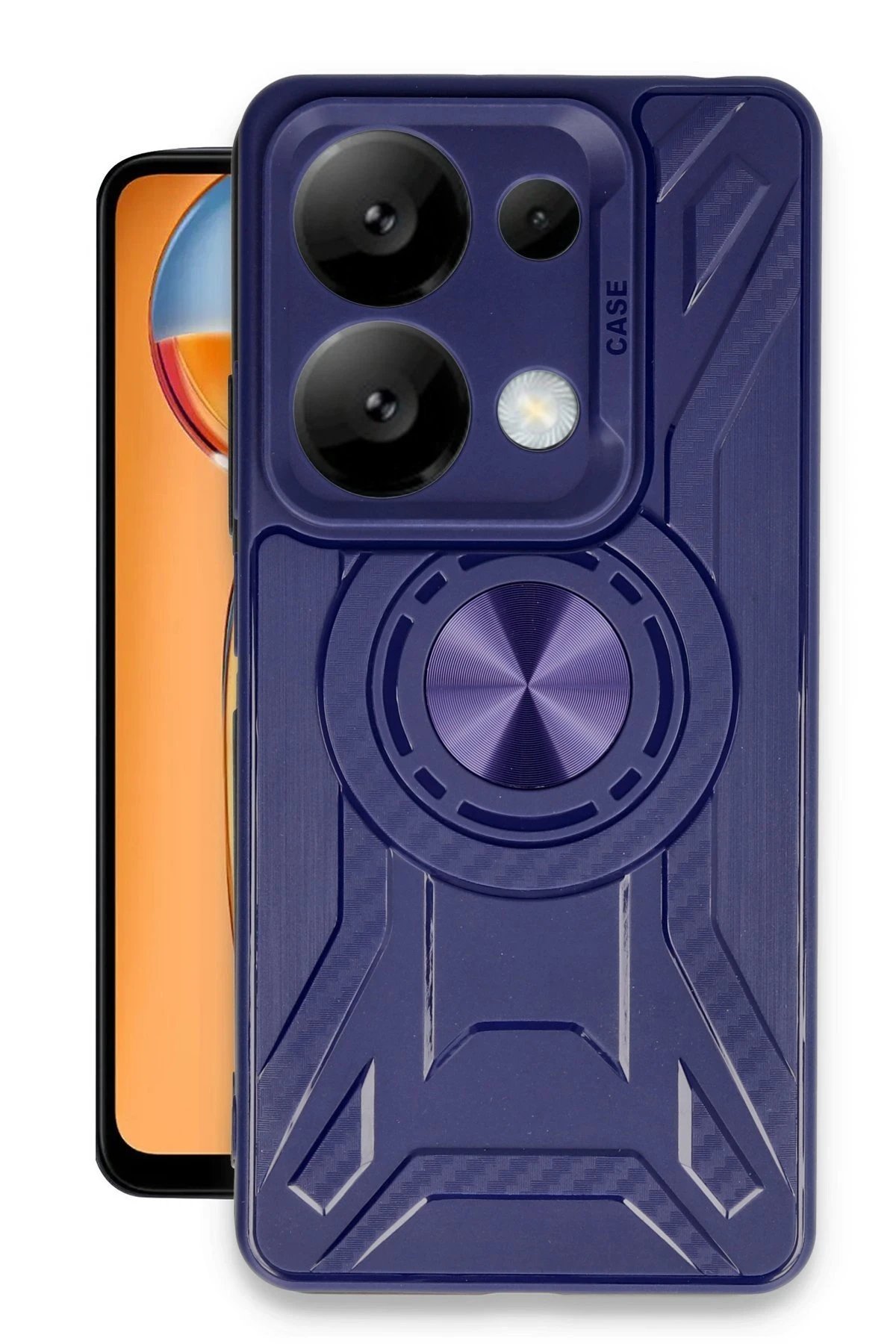 Xiaomi Redmi Note 13 Pro 5G Kılıf Lincoln Silikon - Lacivert-(5796)