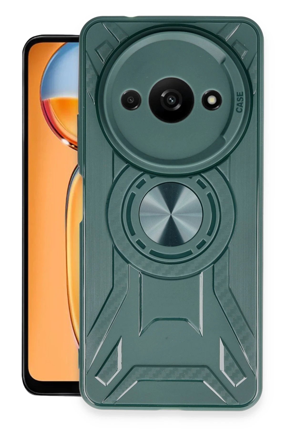 Xiaomi Redmi A3 4G Kılıf Lincoln Silikon - Koyu Yeşil-(5796)