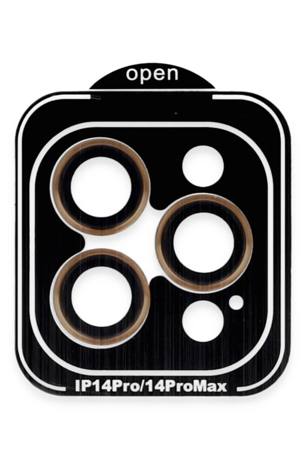 iPhone 15 Pro Max PVD Metal Kamera Lens - Turuncu-(5796)