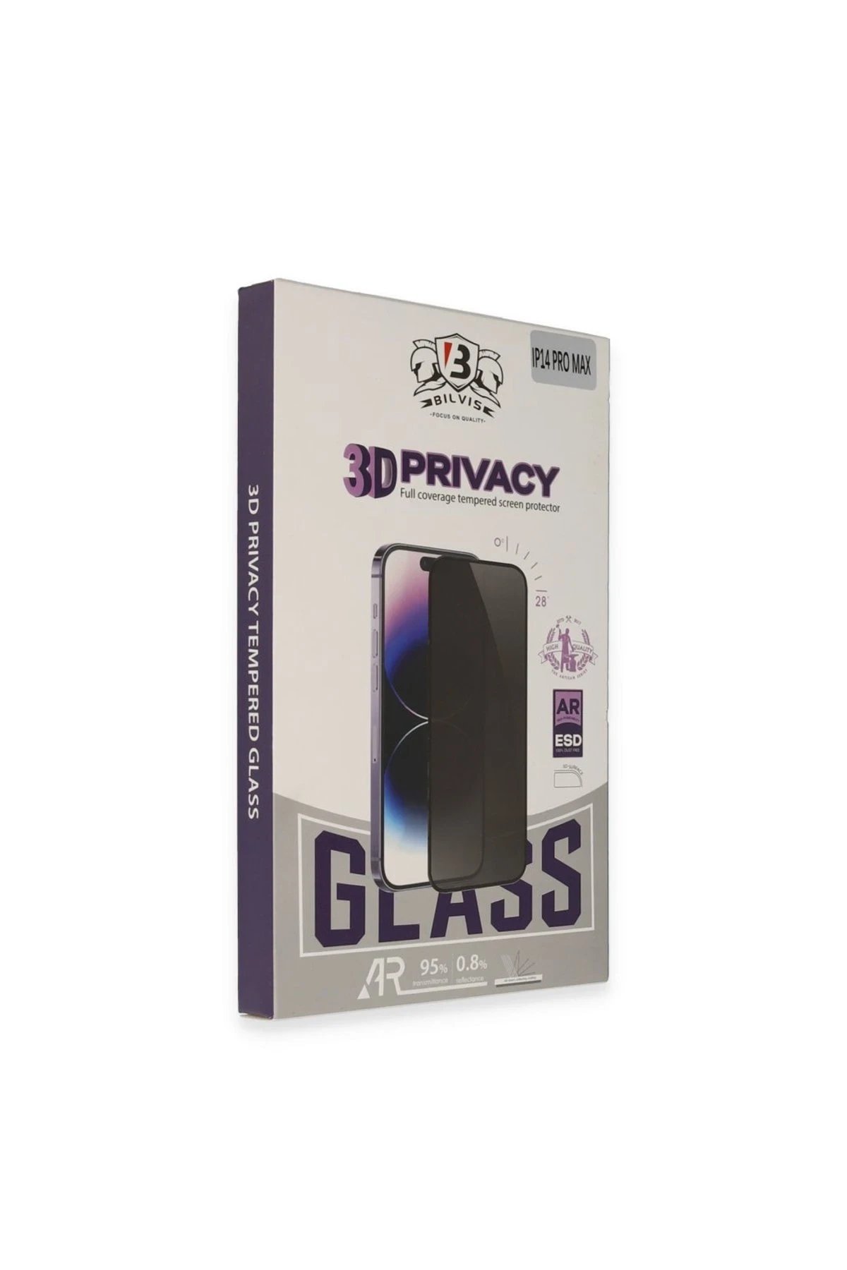 iPhone 16 Pro Bilvis 3D Hayalet Cam Ekran Koruyucu-(5796)