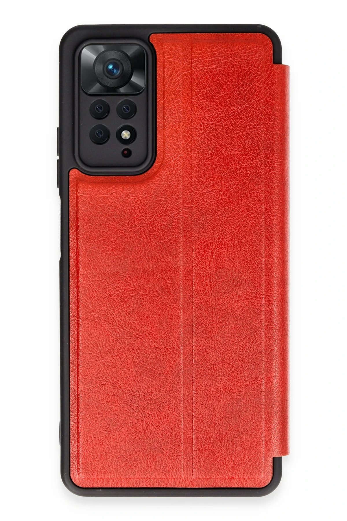 Xiaomi Redmi Note 12 Pro 4G Kılıf Flip Cover - Kırmızı-(5796)