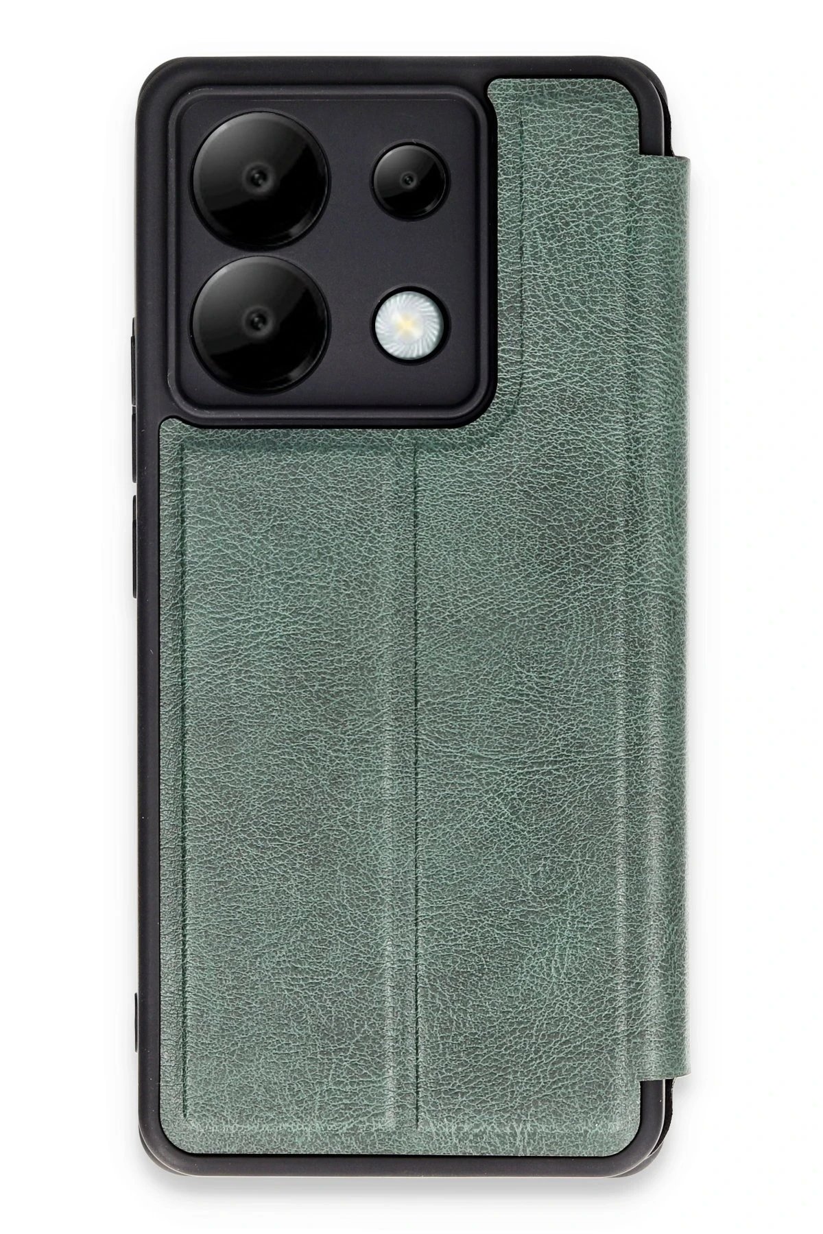 Xiaomi Redmi Note 13 Pro 5G Kılıf Flip Cover - Koyu Yeşil-(5796)