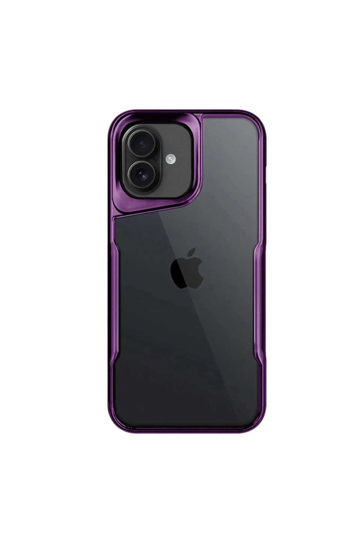 iPhone 16 Kılıf Boyi Silikon Kapak - Derin Mor-(5796)