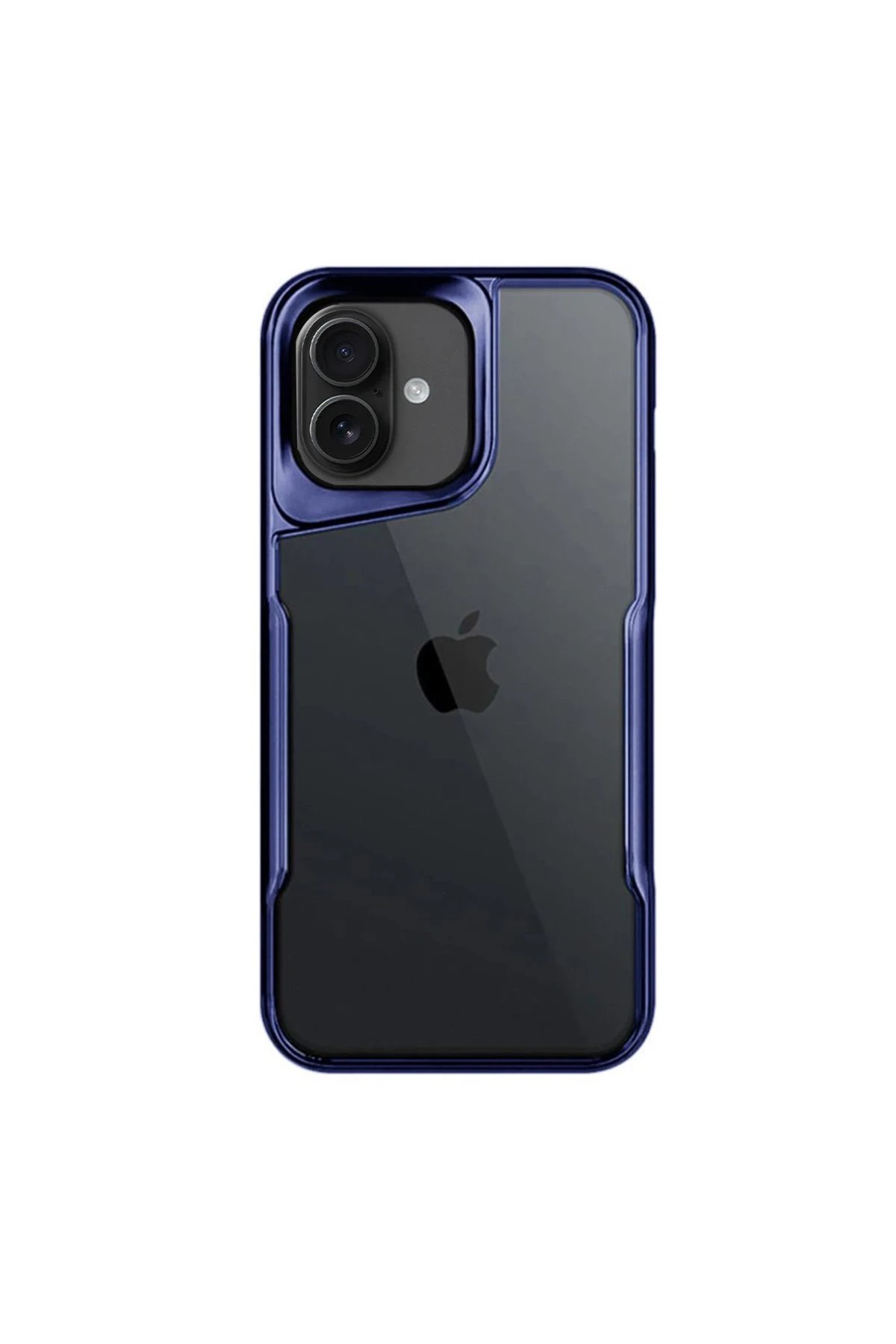 iPhone 16 Plus Kılıf Boyi Silikon Kapak - Lacivert-(5796)