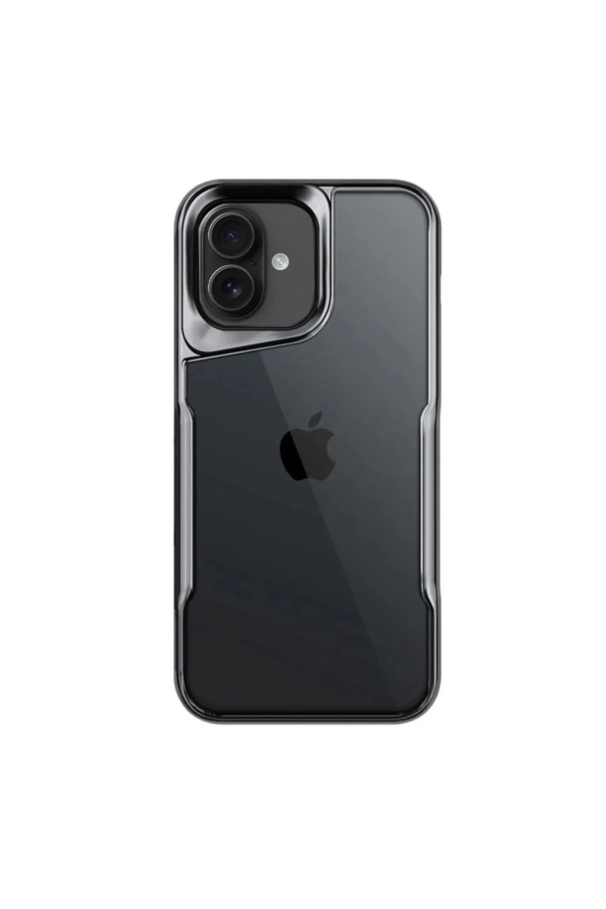 iPhone 16 Plus Kılıf Boyi Silikon Kapak - Titan Gri-(5796)