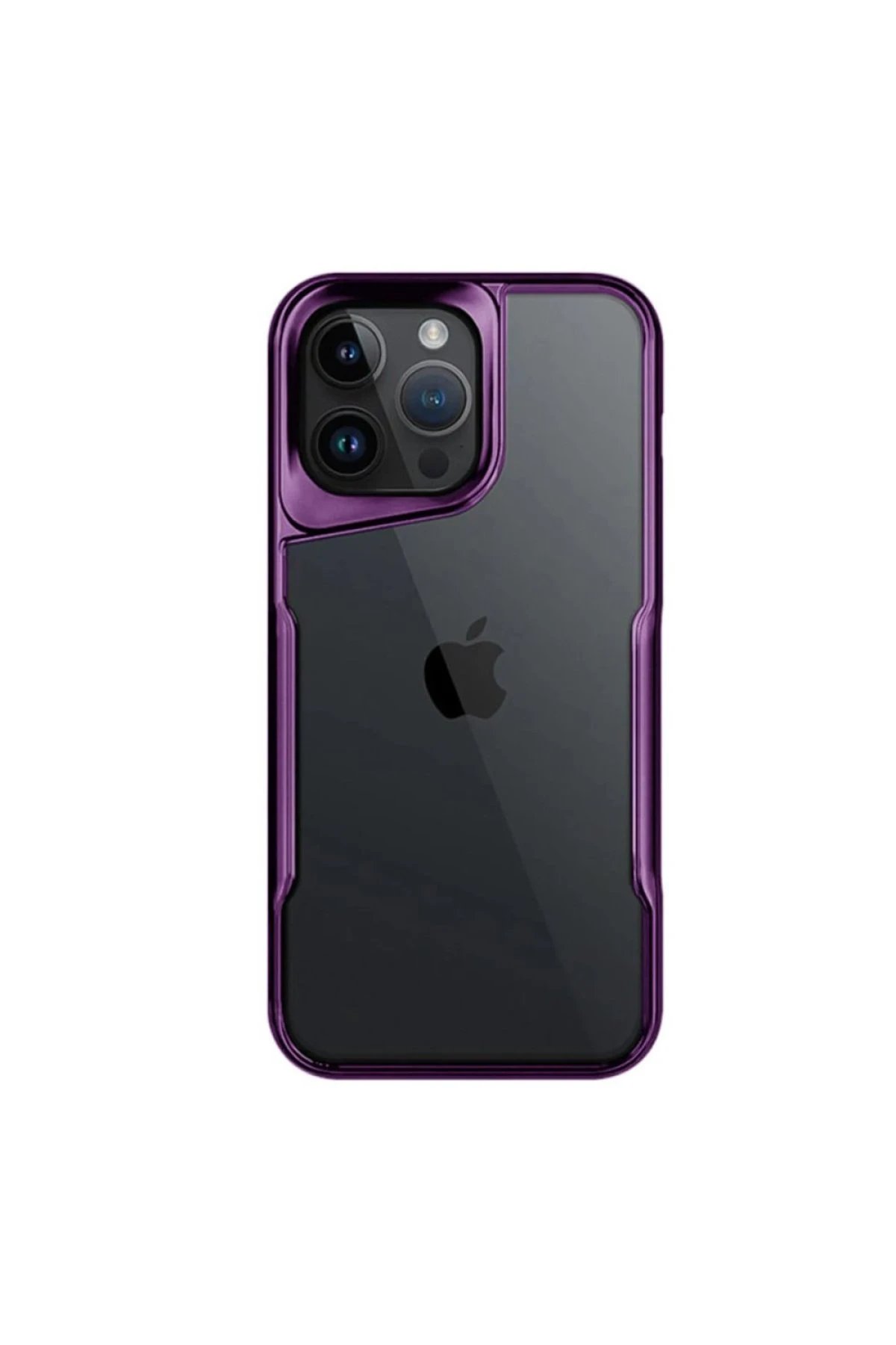 iPhone 16 Pro Kılıf Boyi Silikon Kapak - Derin Mor-(5796)