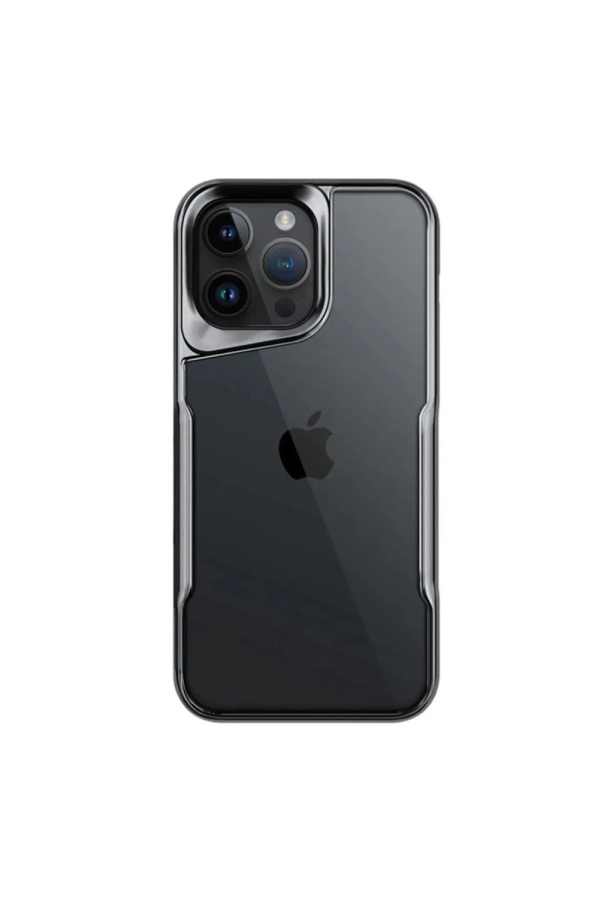 iPhone 16 Pro Max Kılıf Boyi Silikon Kapak - Titan Gri-(5796)
