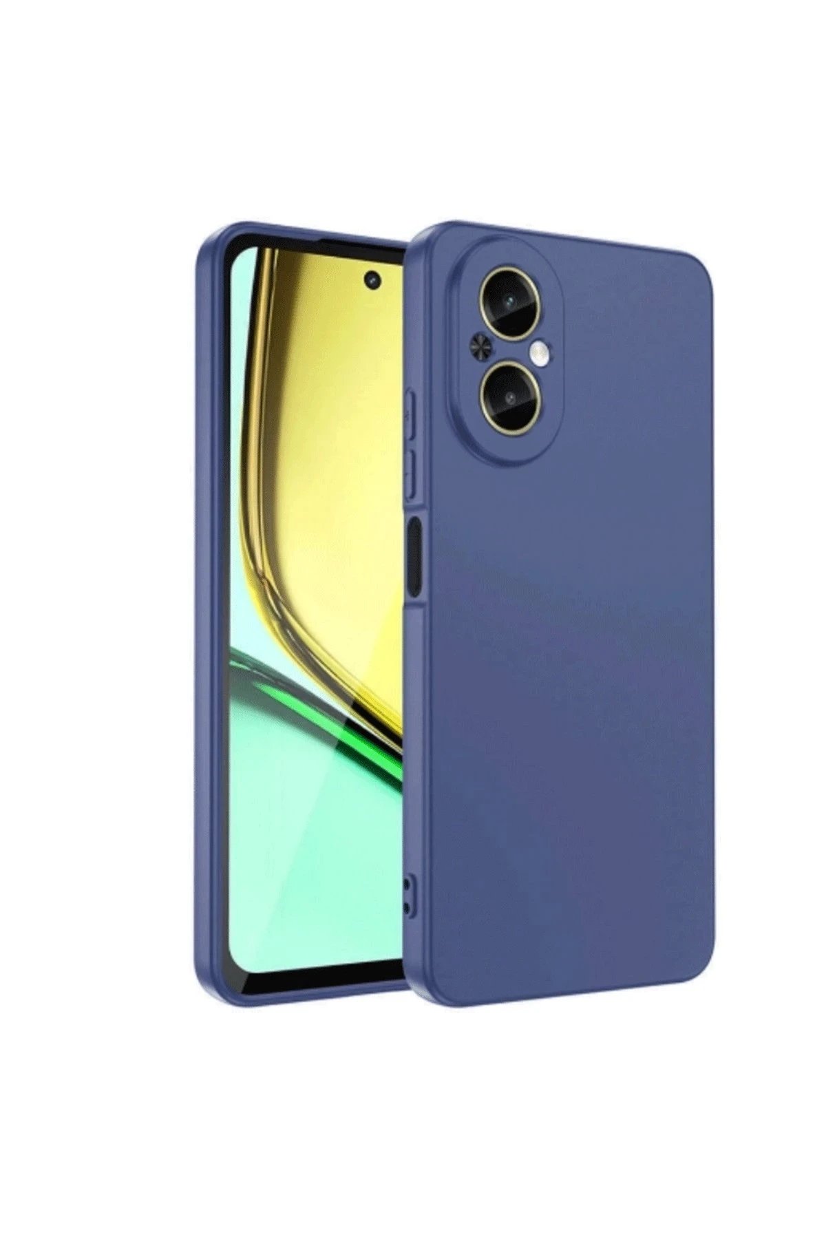 Realme 12 Lite Kılıf First Silikon - Lacivert-(5796)