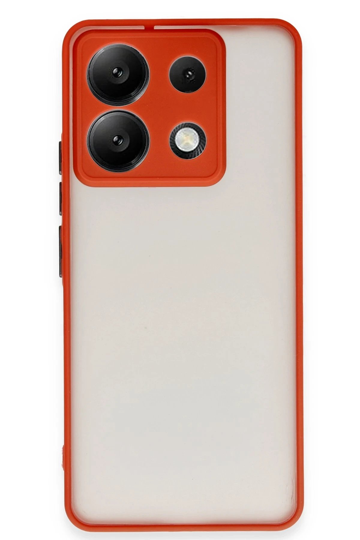 Xiaomi Redmi Note 13 5G Kılıf Montreal Silikon Kapak - Kırmızı-(5796)