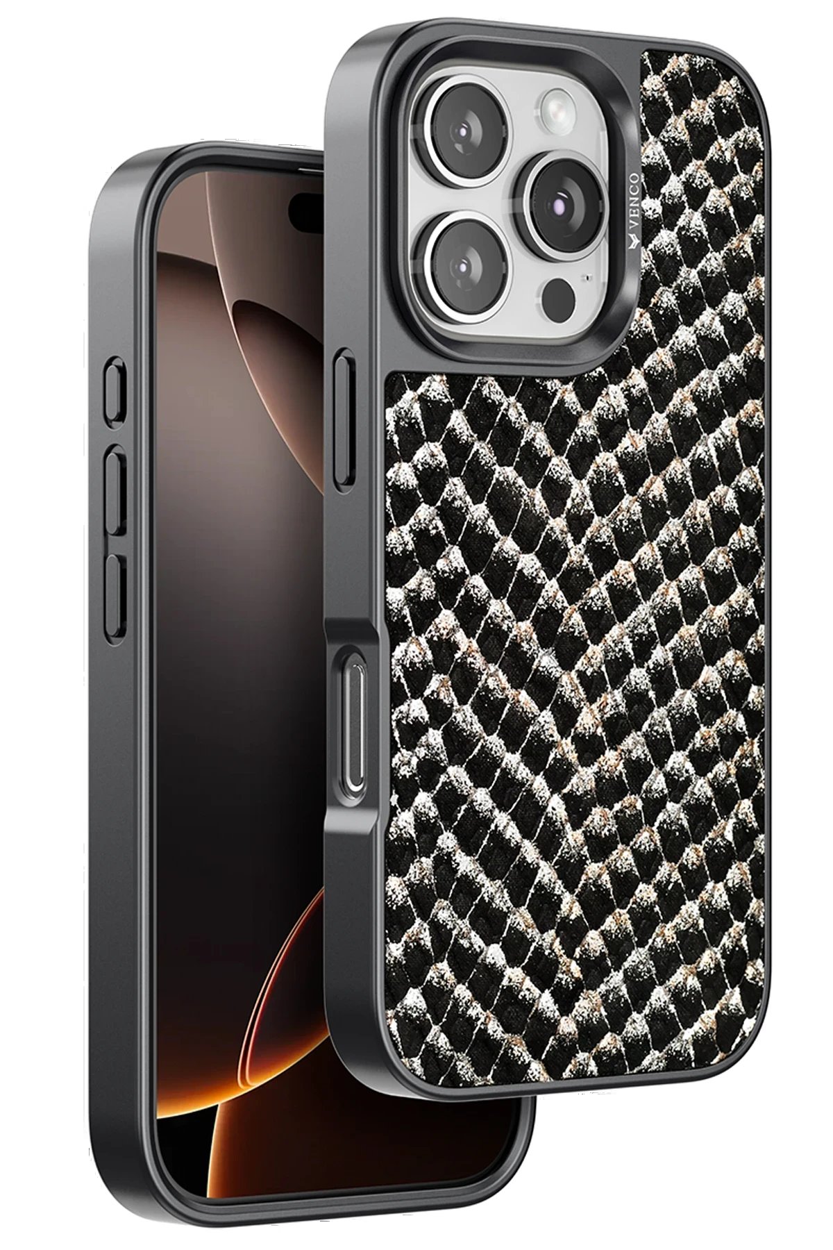 iPhone 16 Pro Viper Kapak - Siyah-(5796)