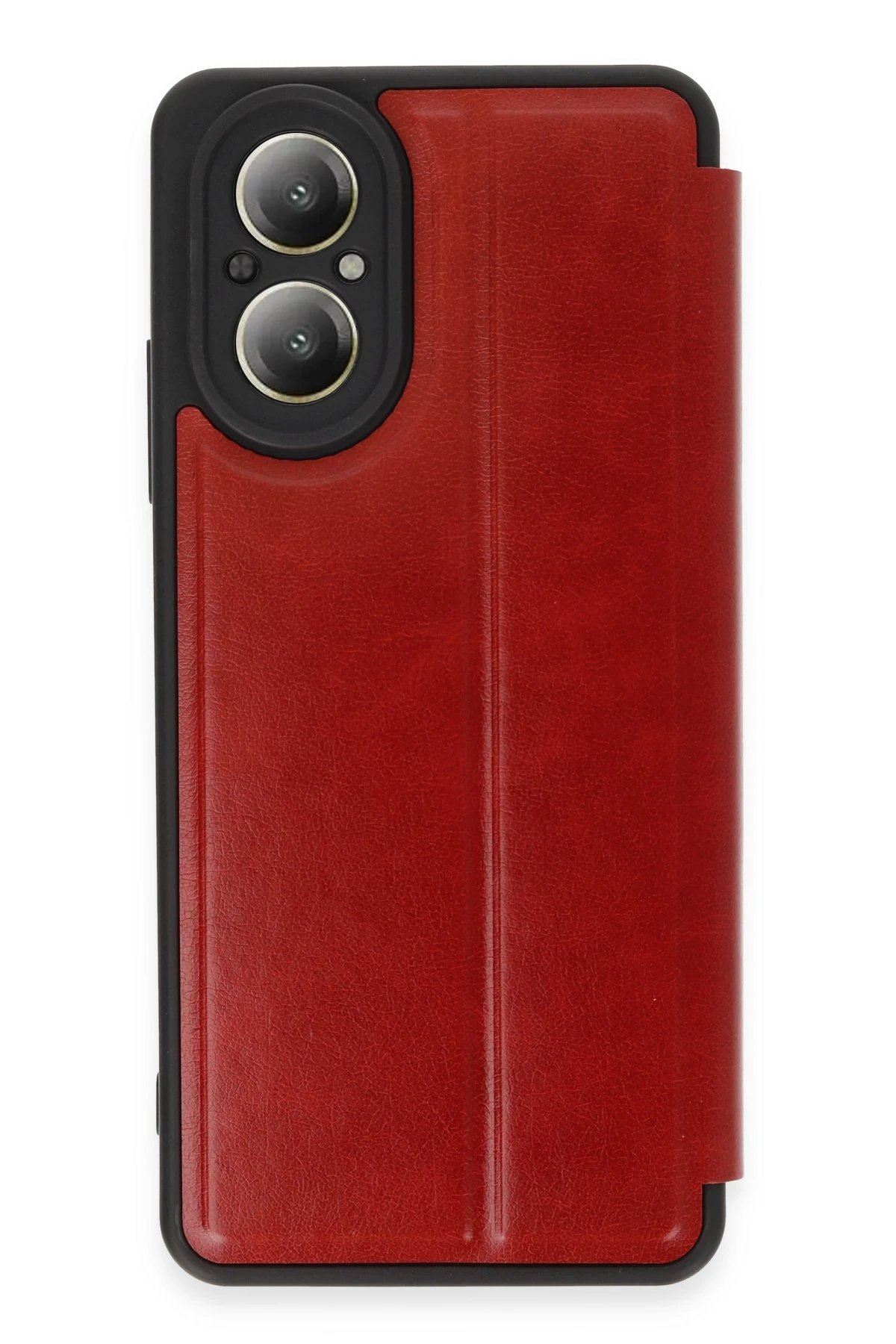 Realme 12 Lite Kılıf Flip Cover - Kırmızı-(5796)