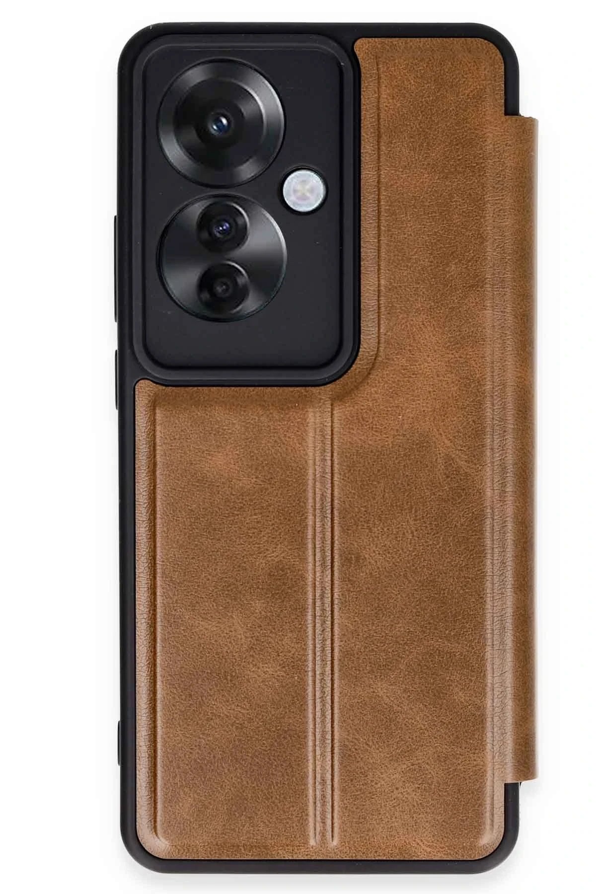 Oppo Reno 11F Kılıf Flip Cover - Taba-(5796)