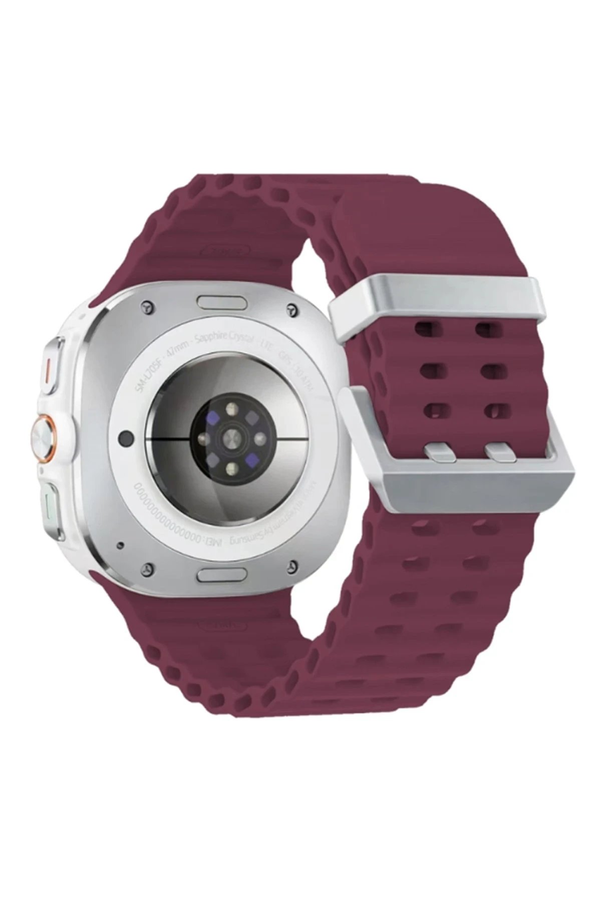 Watch 7 Ultra KR417 Rug Silikon Kordon - Mor-(5796)