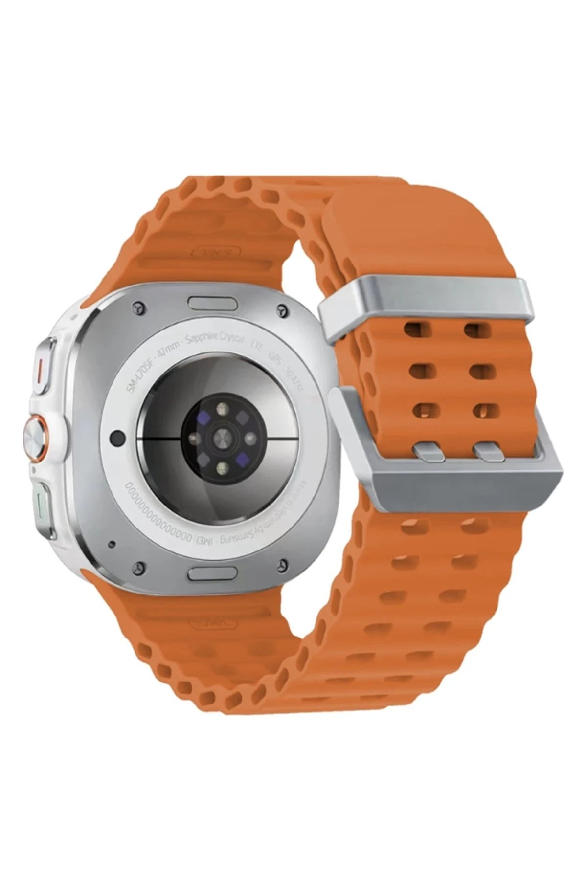 Watch 7 Ultra KR417 Rug Silikon Kordon - Turuncu-(5796)