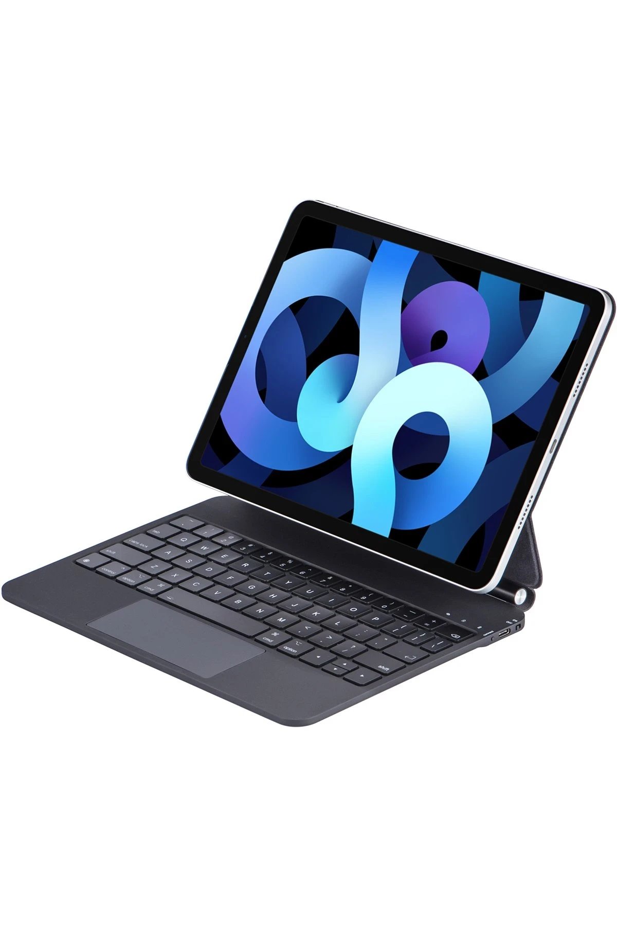 iPad Pro 12.9 (2022) Kılıf X9 Magic Manyetik Klavyeli Tablet Kılıfı - Siyah-(5796)
