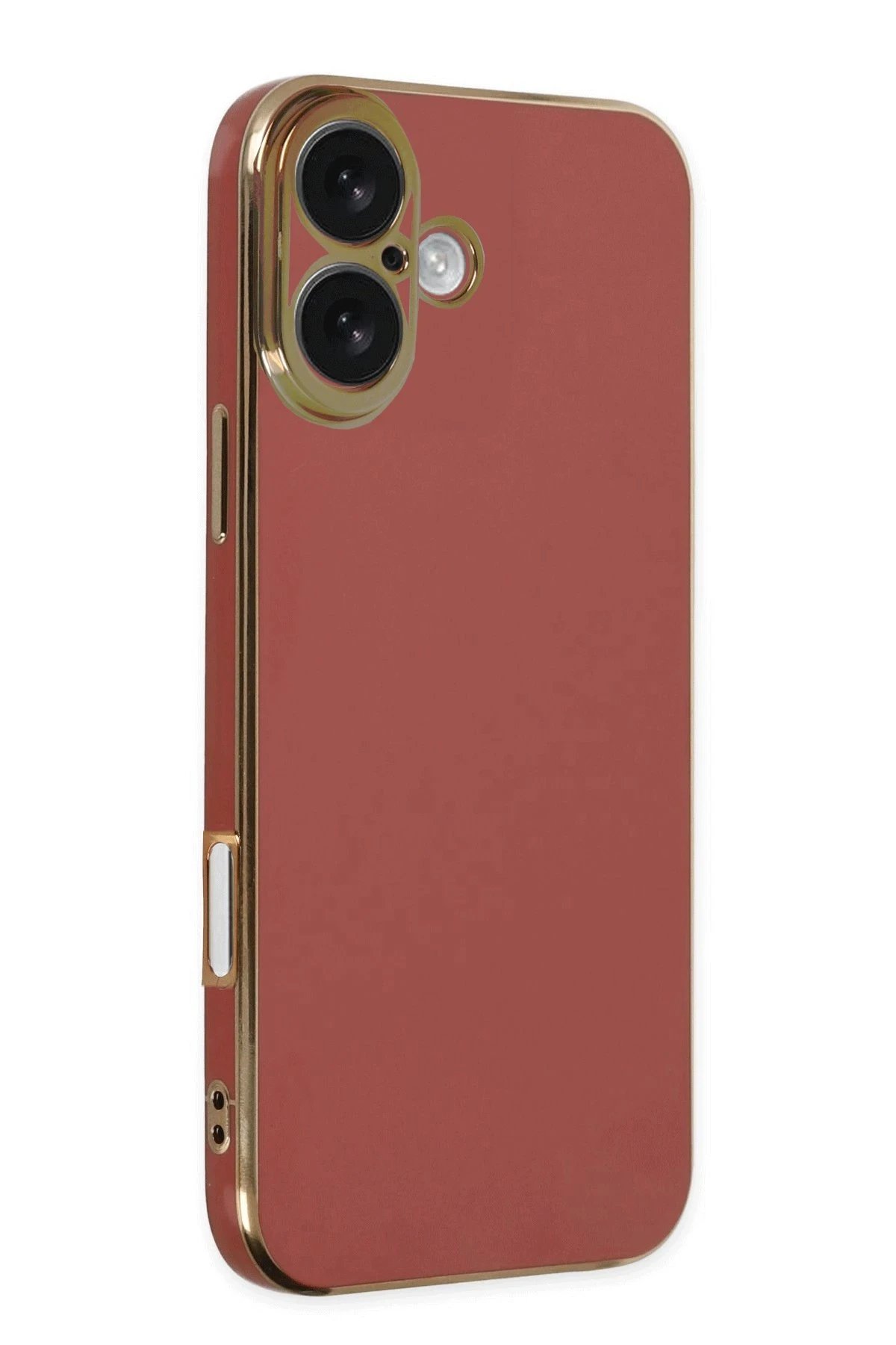 iPhone 16 Kılıf Volet Silikon - Kırmızı-(5796)