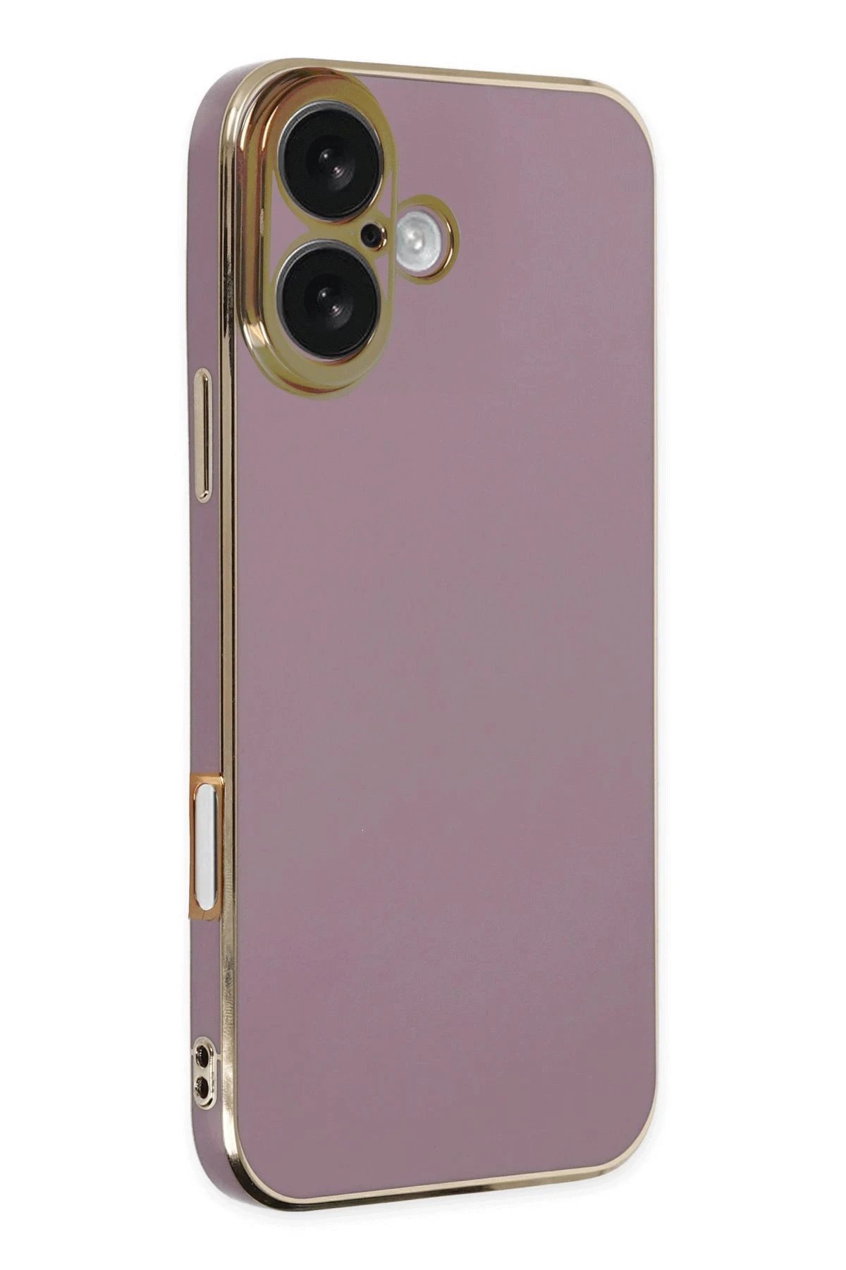 iPhone 16 Kılıf Volet Silikon - Mor-(5796)