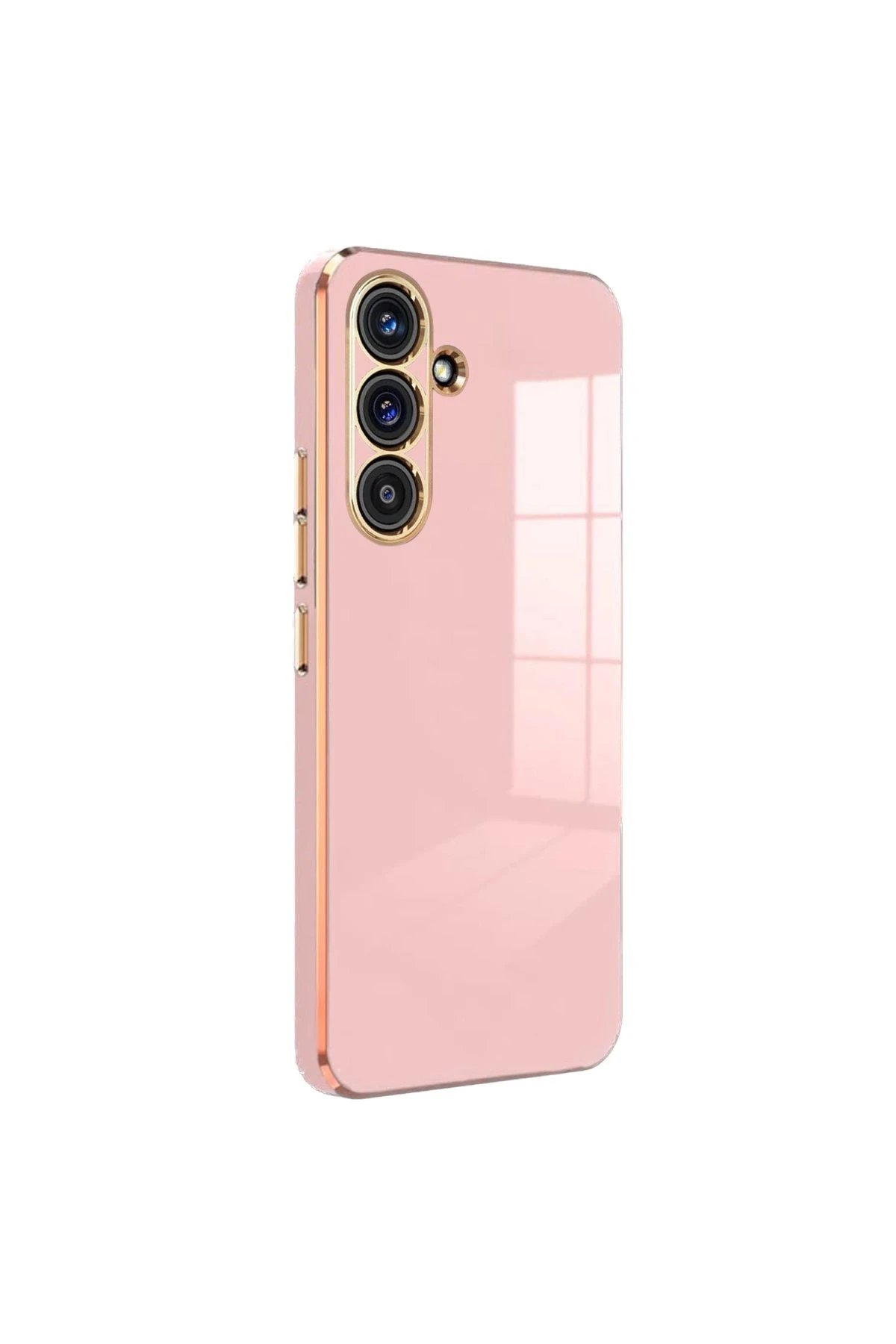 Samsung Galaxy S24 FE Kılıf Volet Silikon - Pembe-(5796)