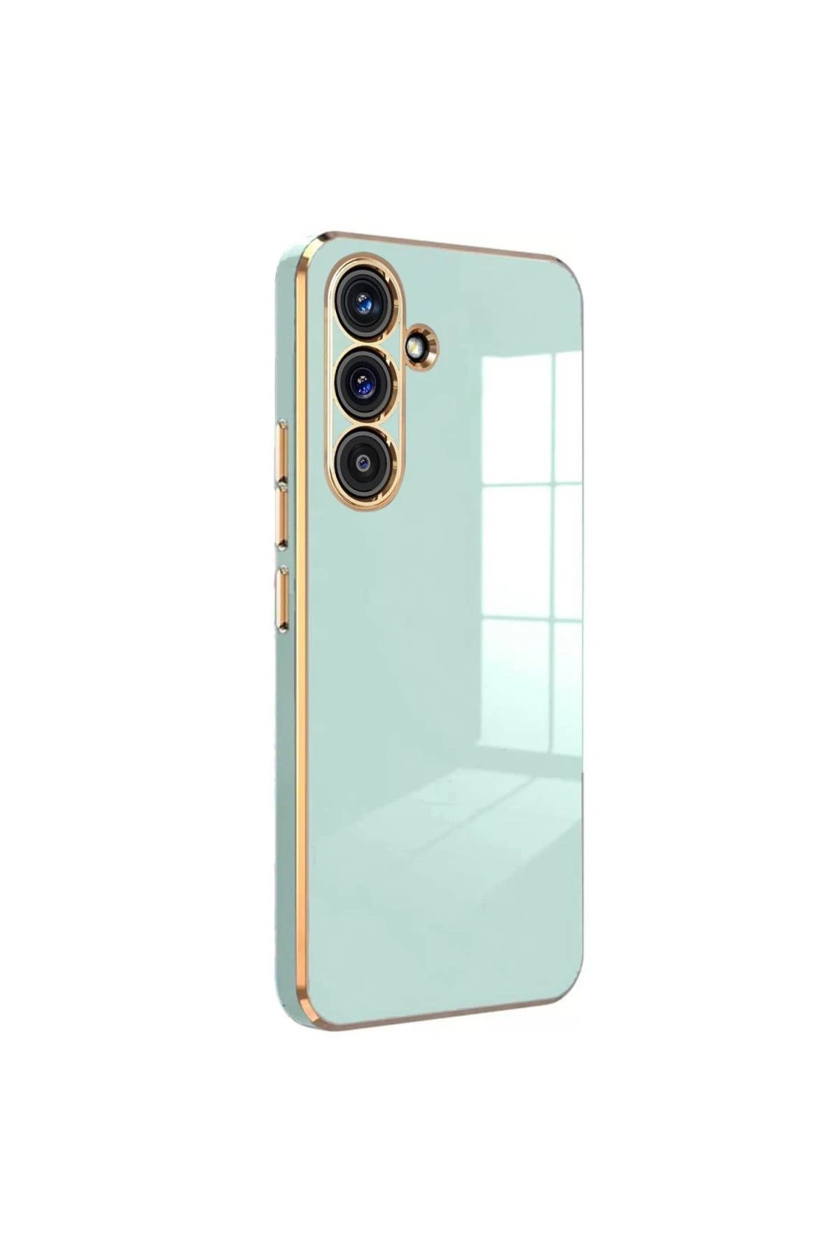 Samsung Galaxy S24 FE Kılıf Volet Silikon - Açık Yeşil-(5796)