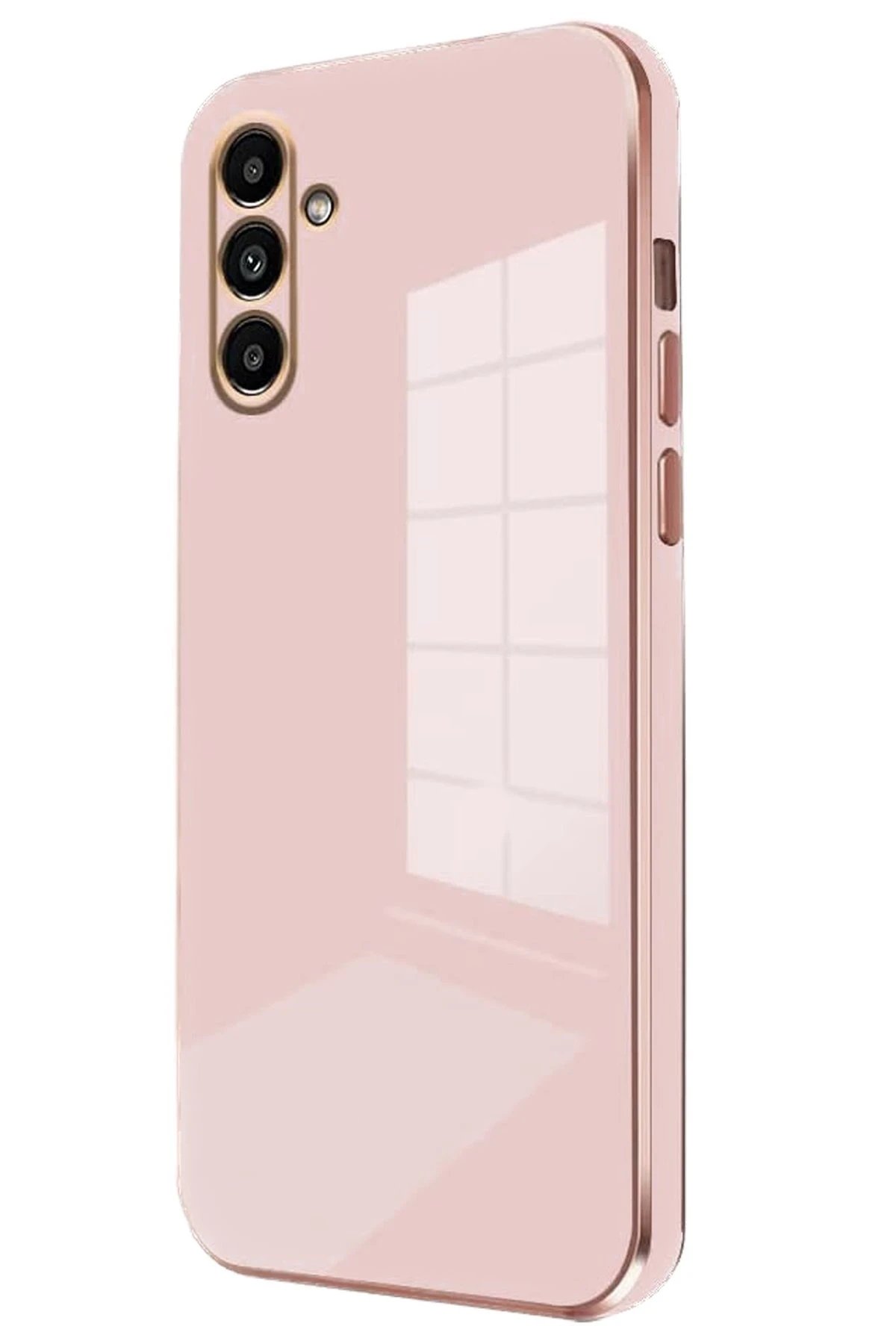 Samsung Galaxy M15 Kılıf Volet Silikon - Pembe-(5796)