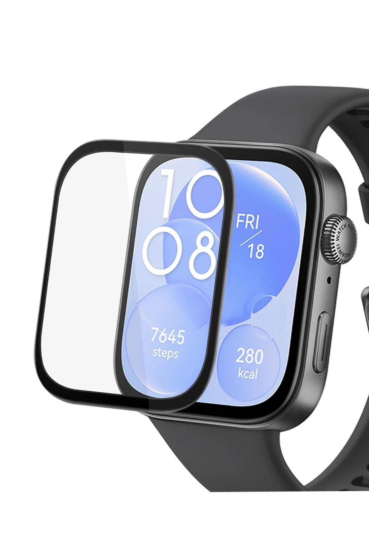 Huawei Watch Fit 3 Polymer Nano Ekran Koruyucu - Şeffaf-(5796)