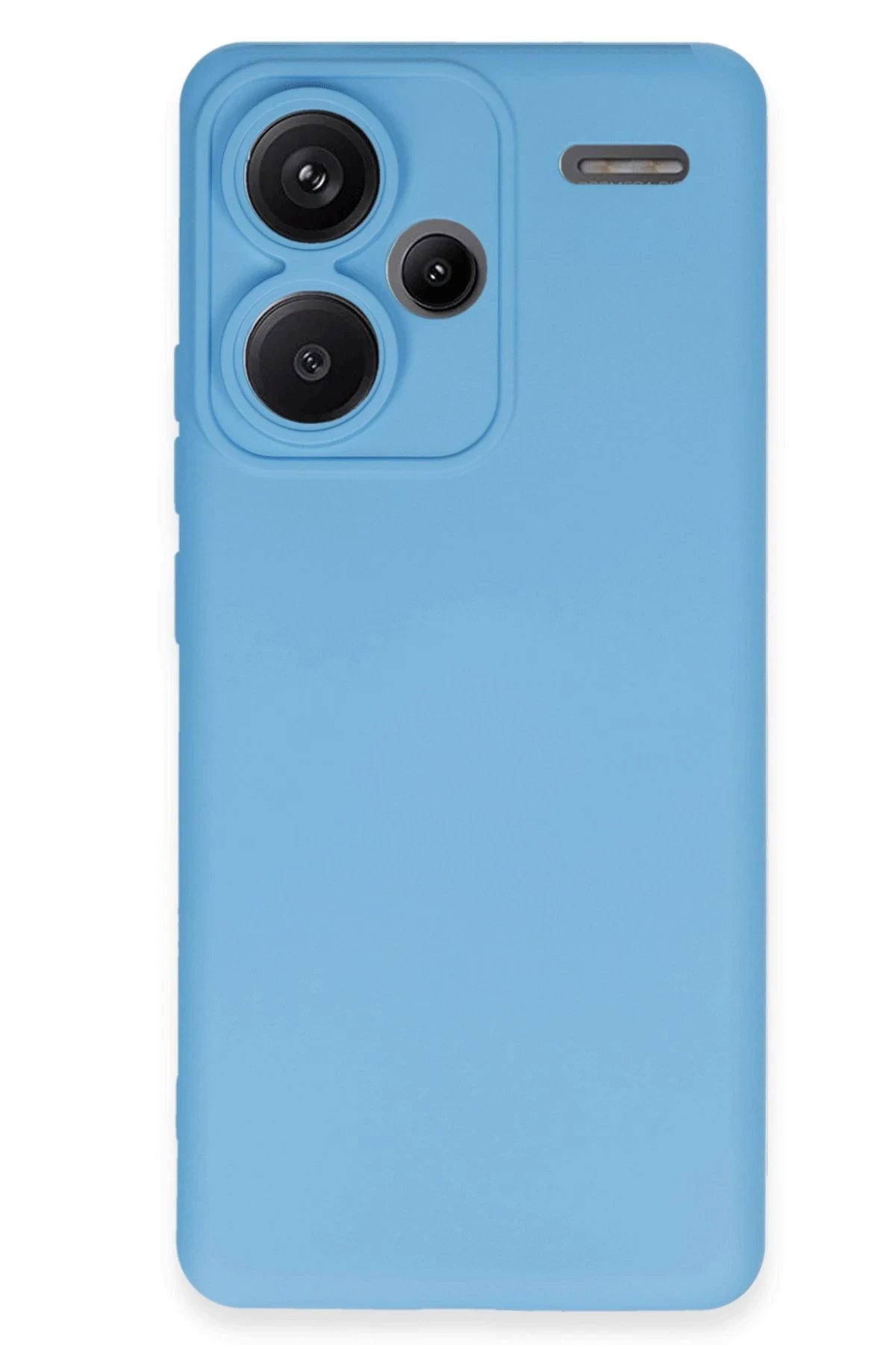 Xiaomi Redmi Note 13 Pro Plus Kılıf Nano içi Kadife Silikon - Mavi-(5796)