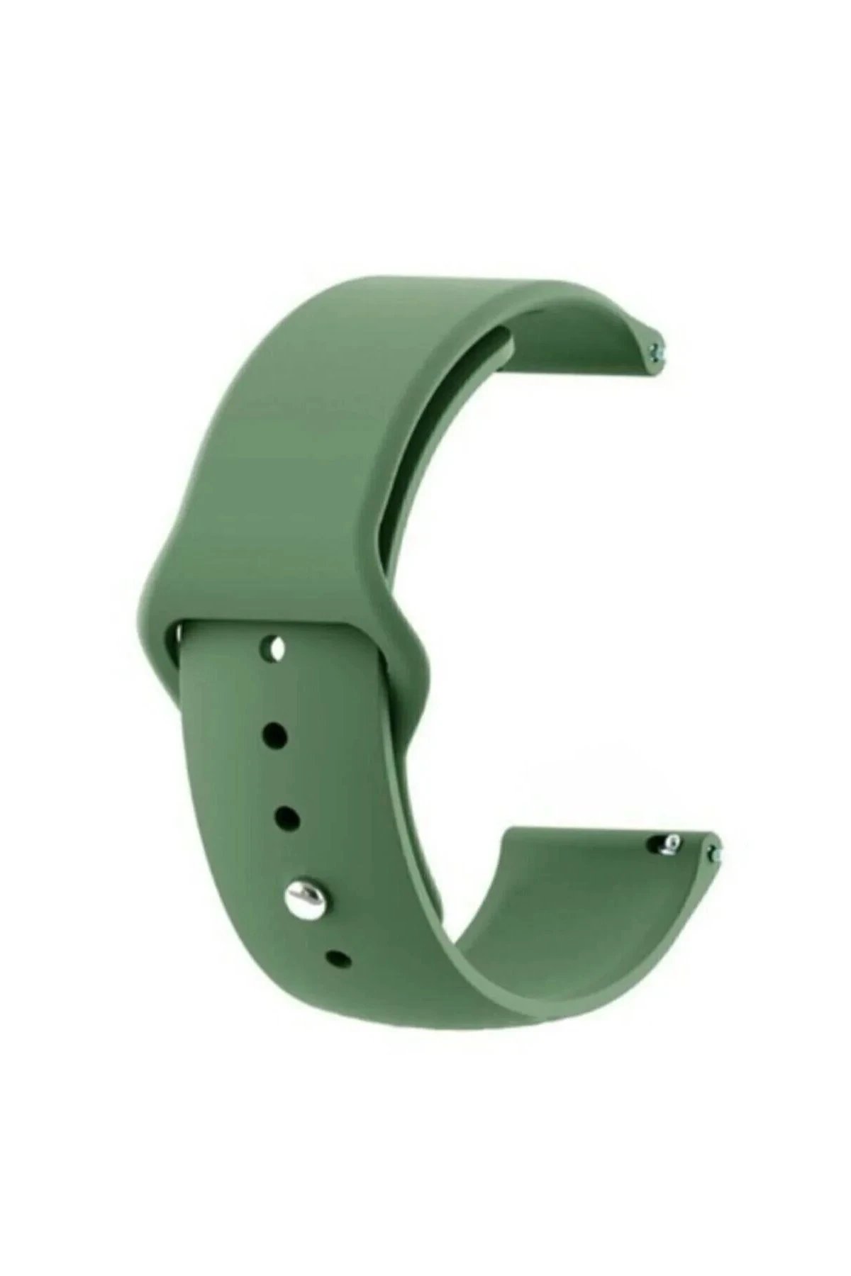 Huawei GT4 41mm 18mm Klasik Kordon - Haki Yeşil-(5796)