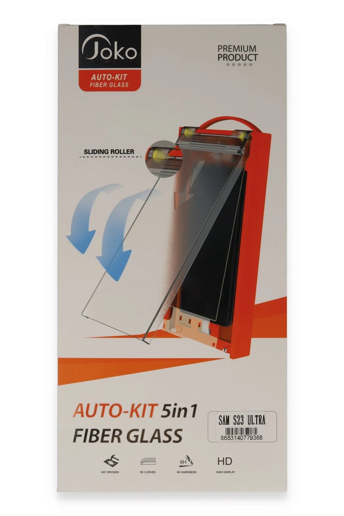 Samsung Galaxy S23 Ultra 5in1 Fiber Hayalet Cam Ekran Koruyucu-(5796)