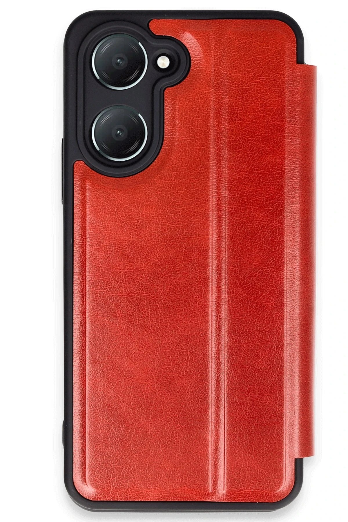 Vivo Y18 Kılıf Flip Cover - Kırmızı-(5796)