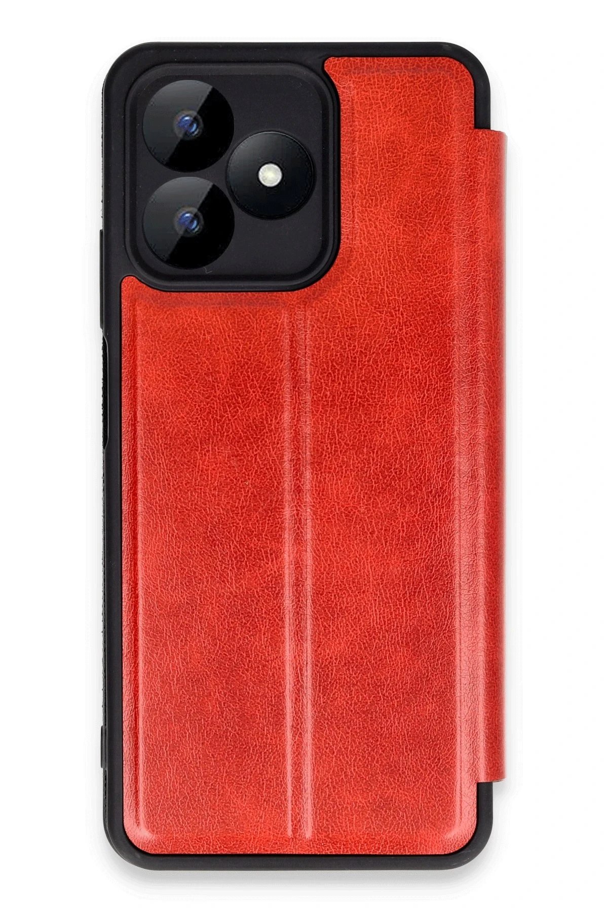 Realme Note 50 4G Kılıf Flip Cover - Kırmızı-(5796)